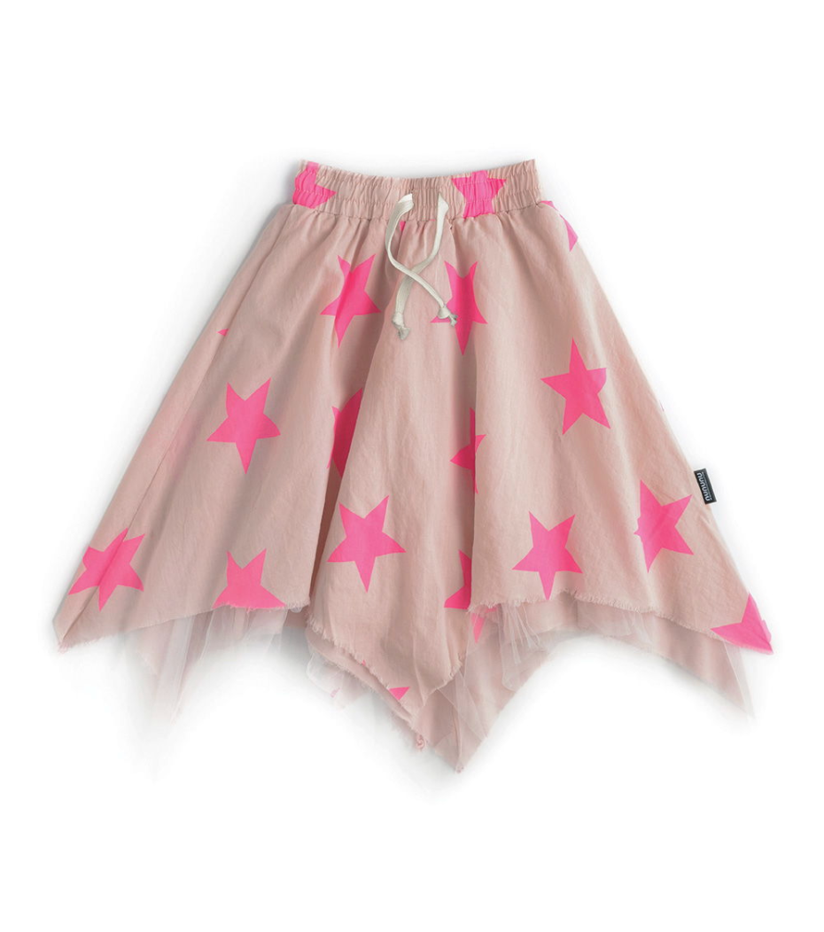 Girls Pink Stars Skirt