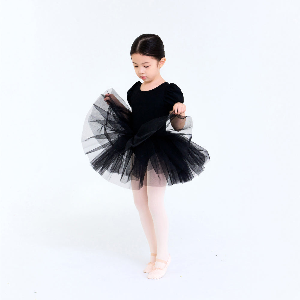 Girls Black Ballet Onesies