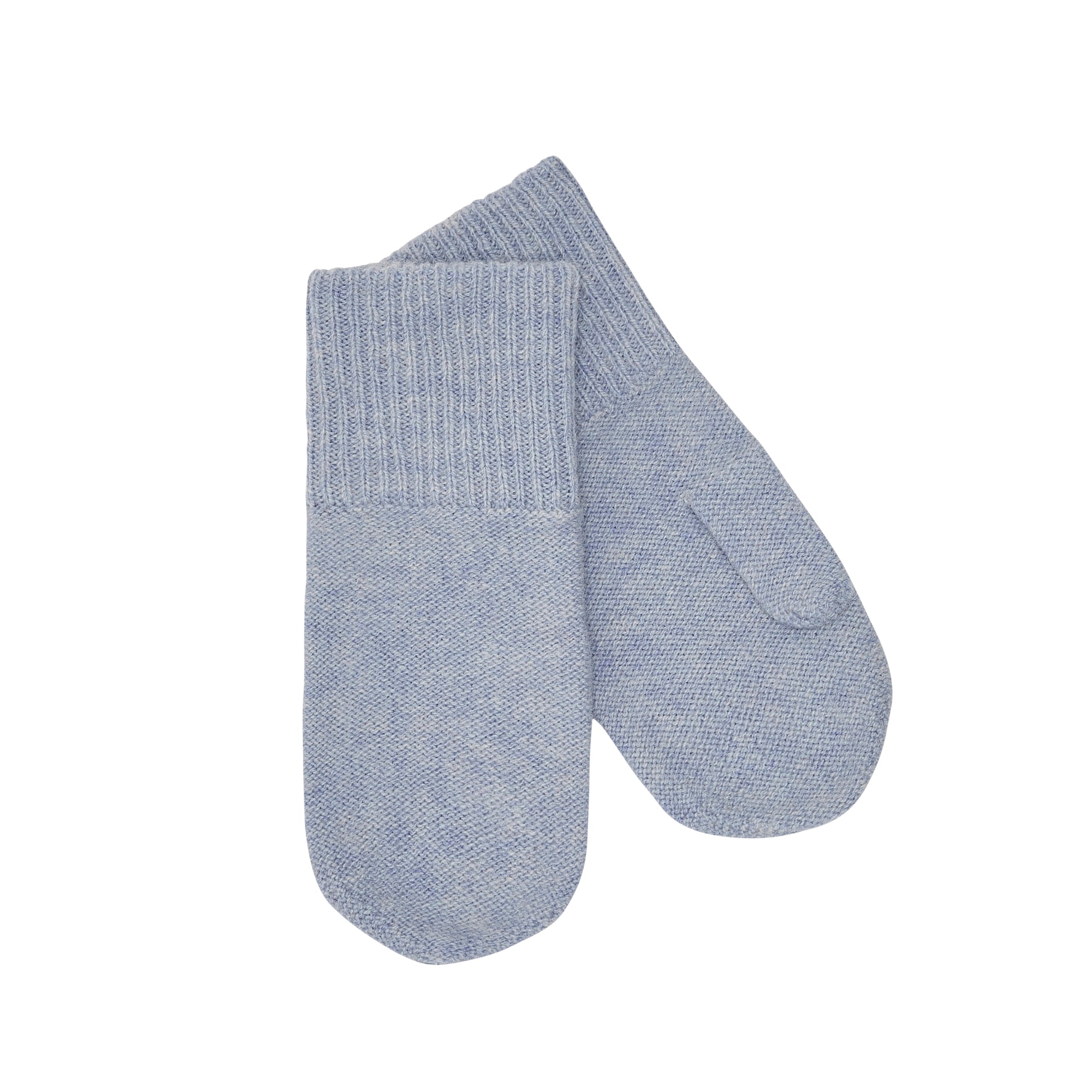 Boys & Girls Light Blue Wool Gloves