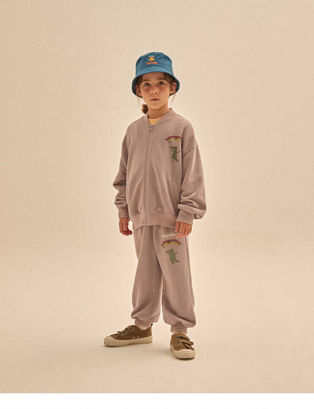 Boys & Girls Purple Cotton Trousers