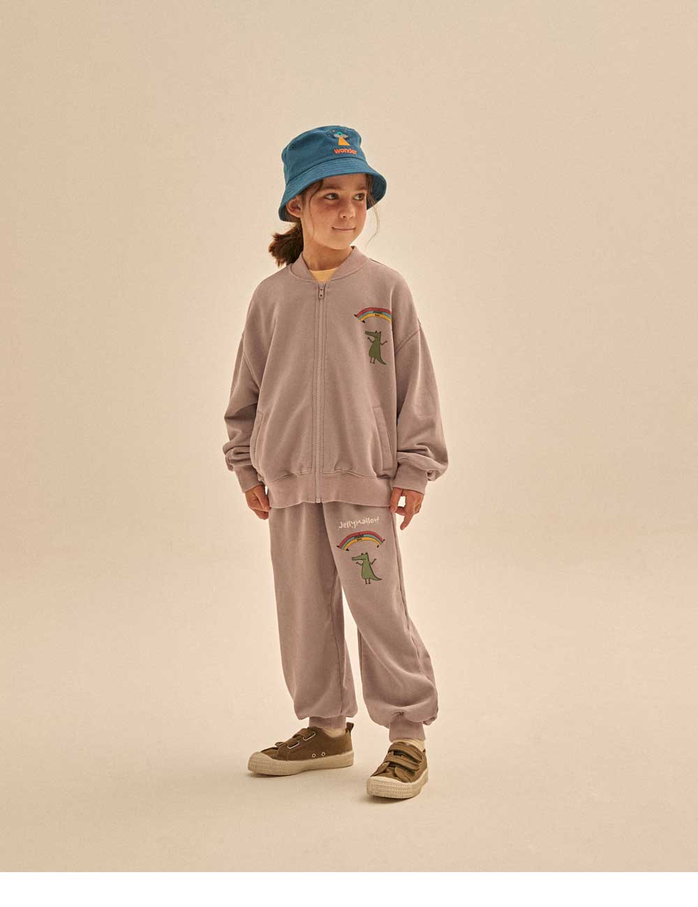 Boys & Girls Purple Cotton Trousers