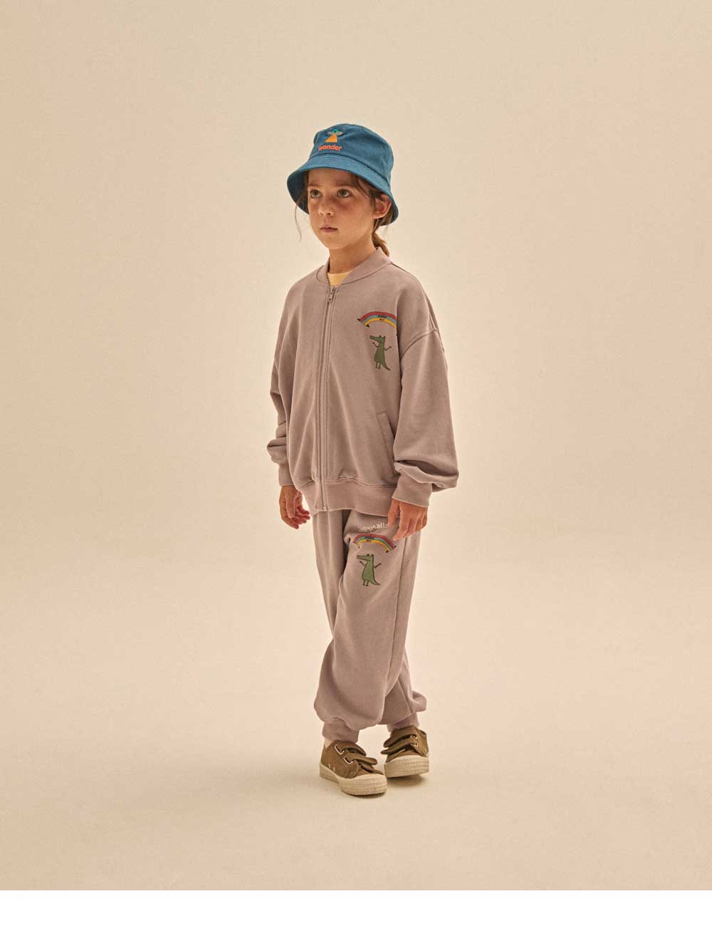 Boys & Girls Purple Cotton Trousers