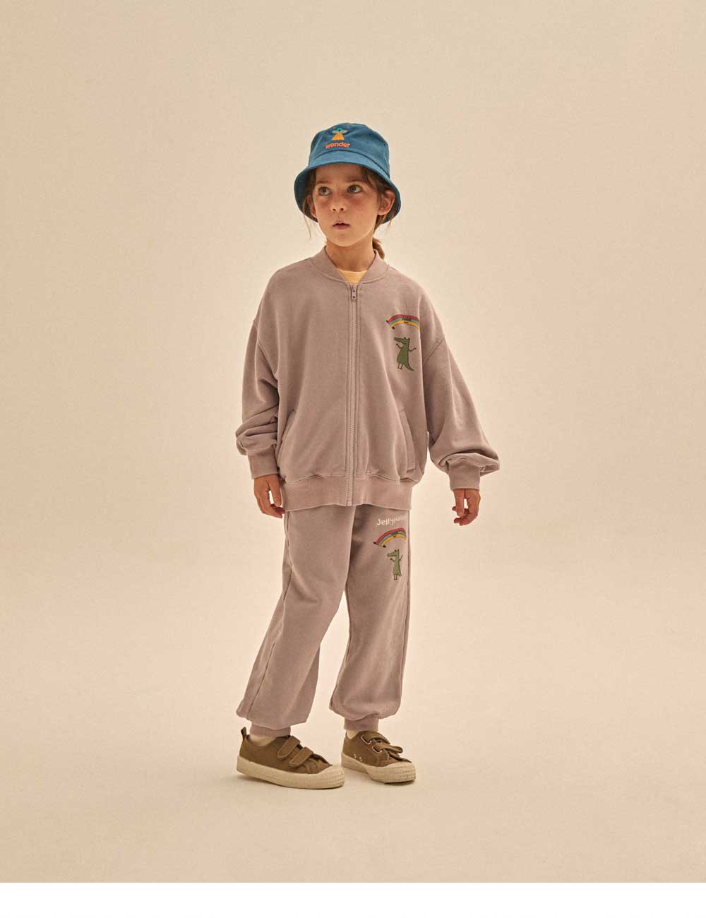Boys & Girls Purple Cotton Trousers