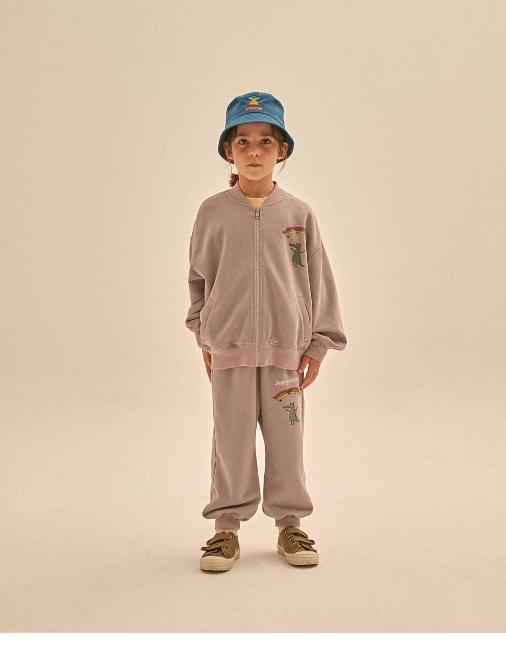 Boys & Girls Purple Cotton Trousers
