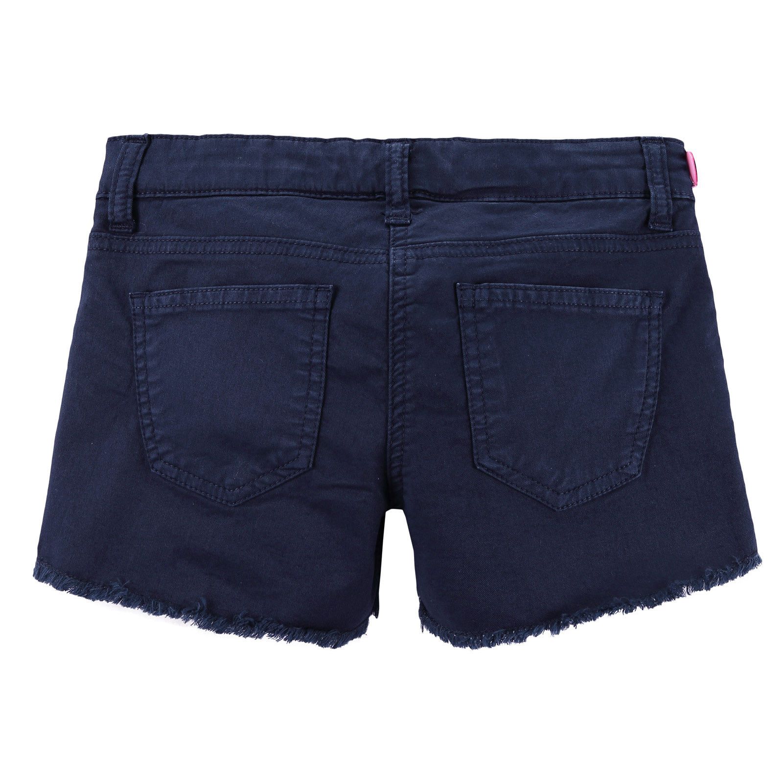 Girls Blue Cotton Gabardine Short - CÉMAROSE | Children's Fashion Store - 2