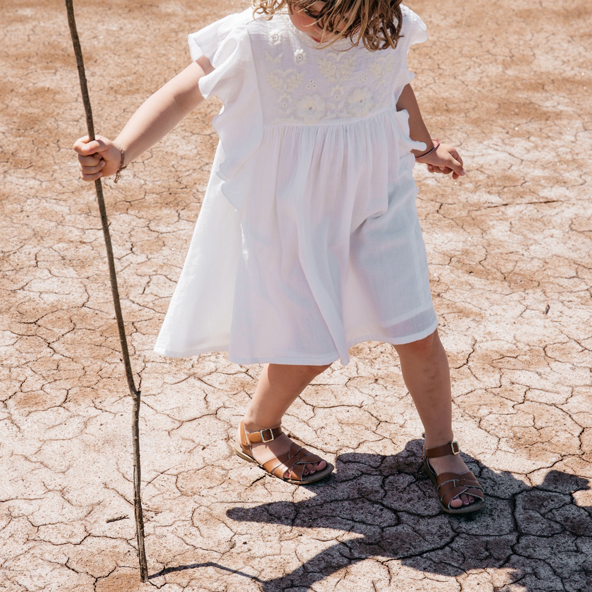 Girls White "Aurelia" Dress