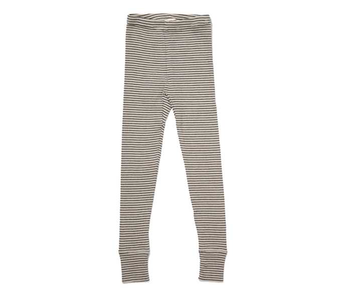 Girls Beige Striped Cotton Trousers
