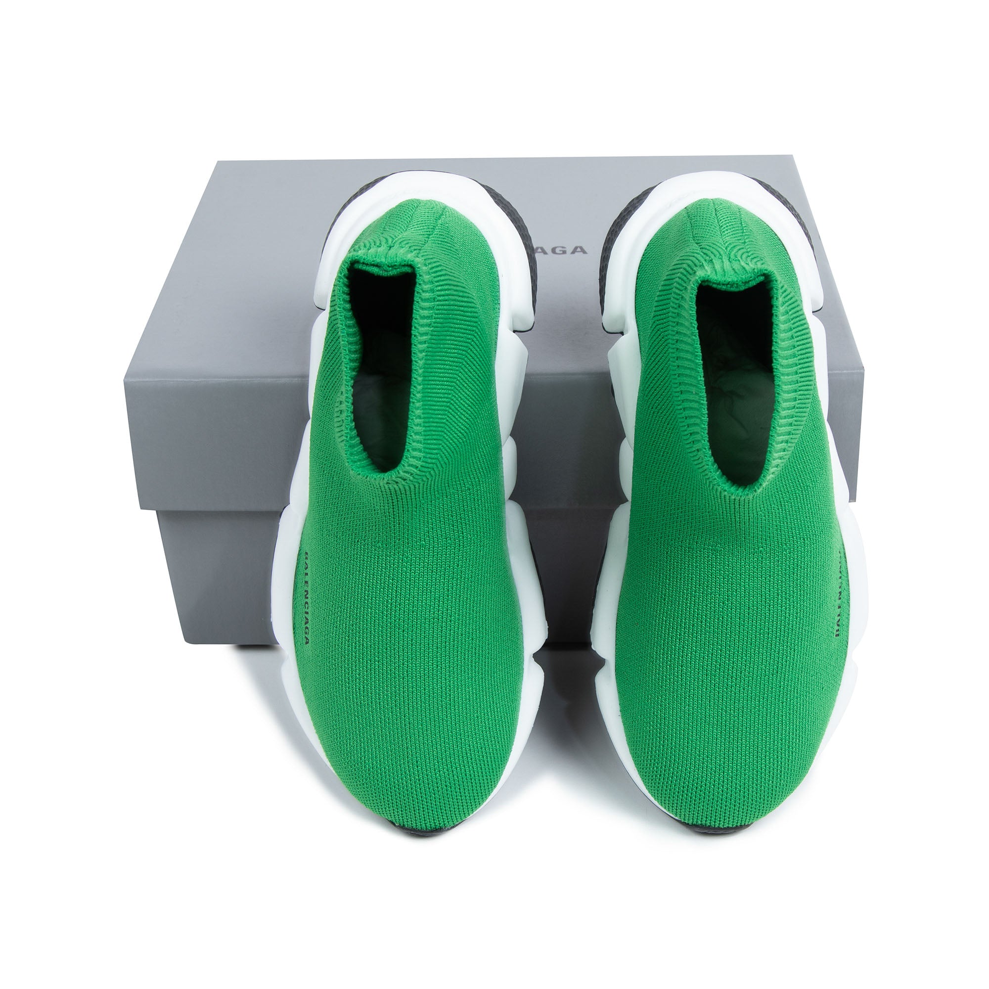Boys & Girls Green Logo Shoes