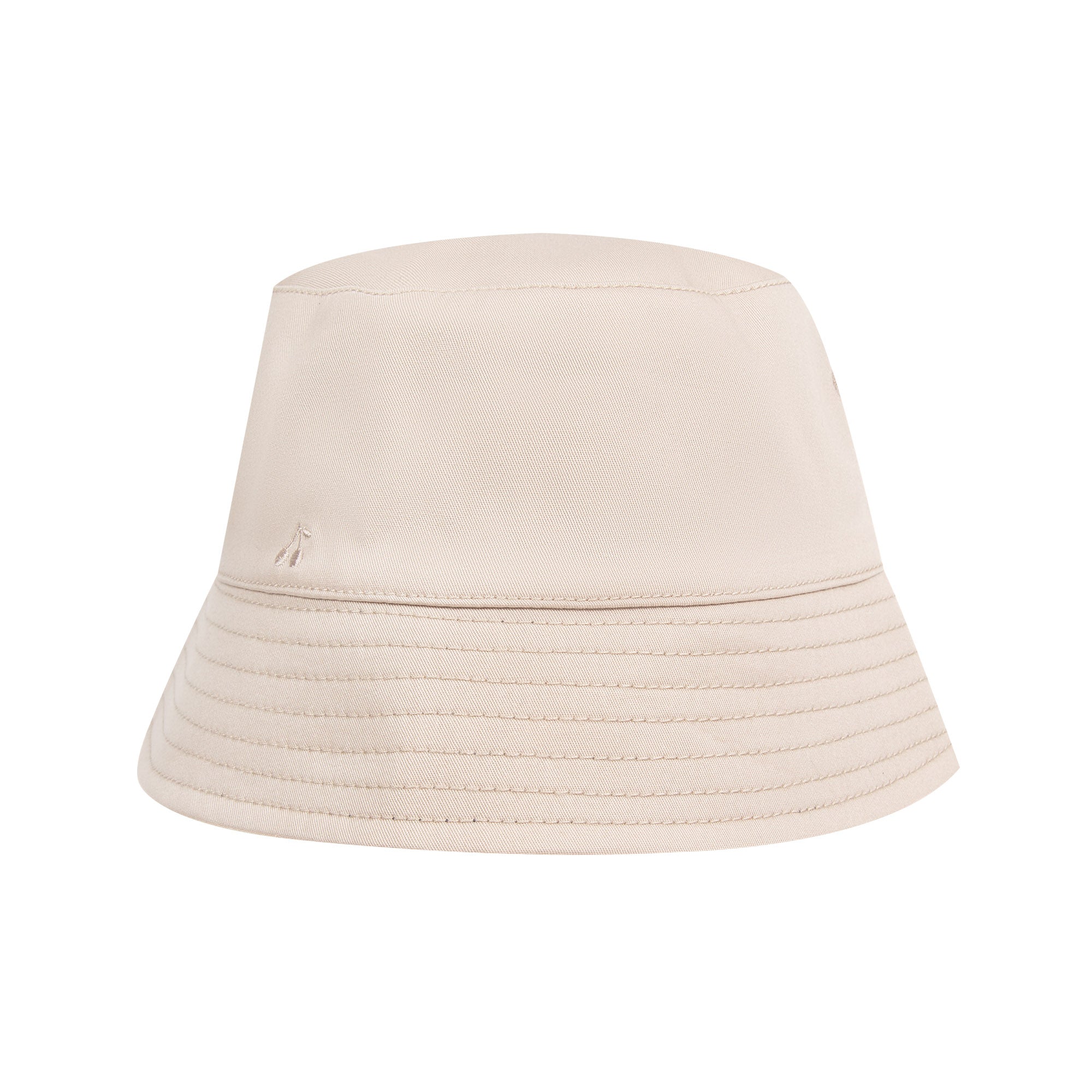 Girls Beige Bucket Hat