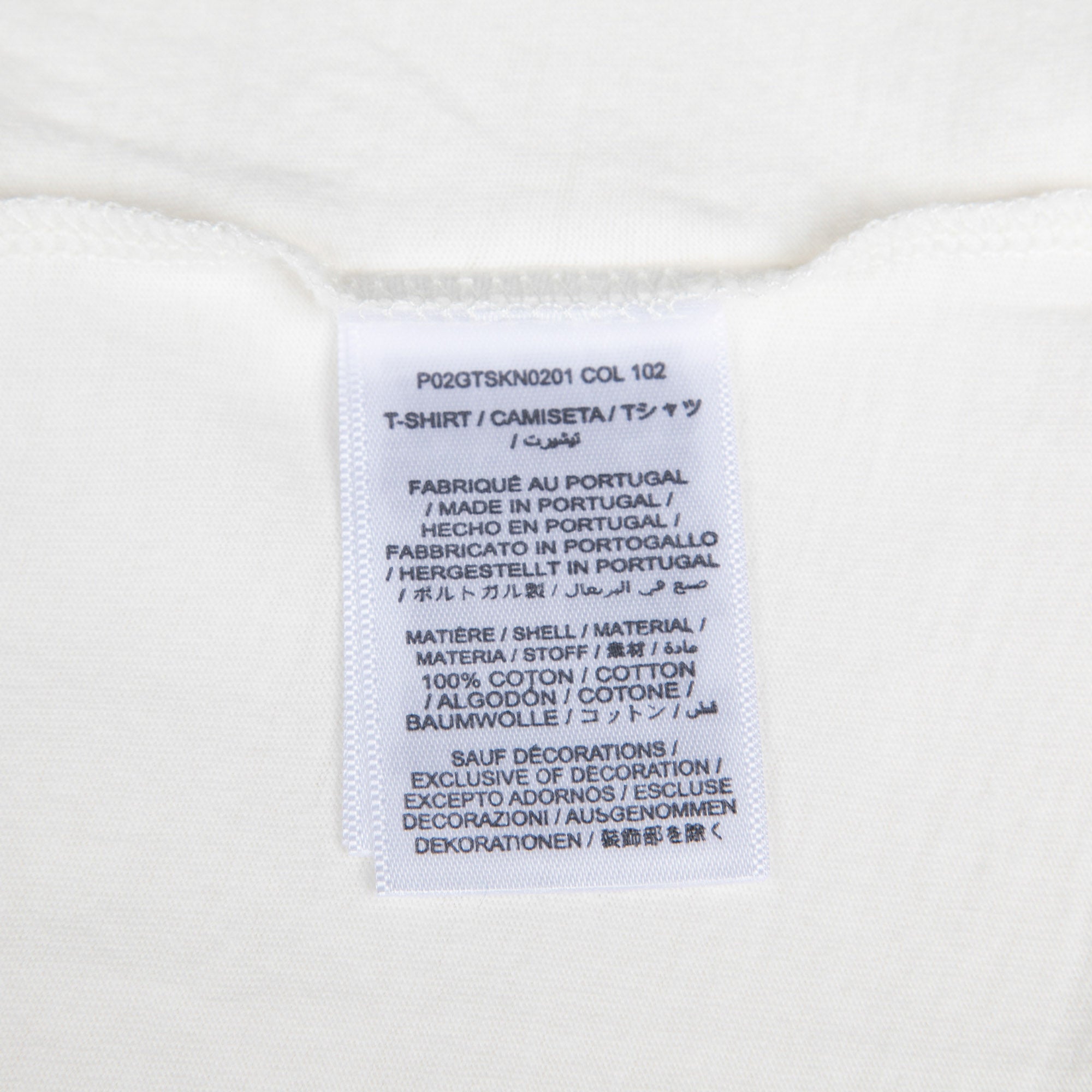 Girls White Logo Cotton T-Shirt