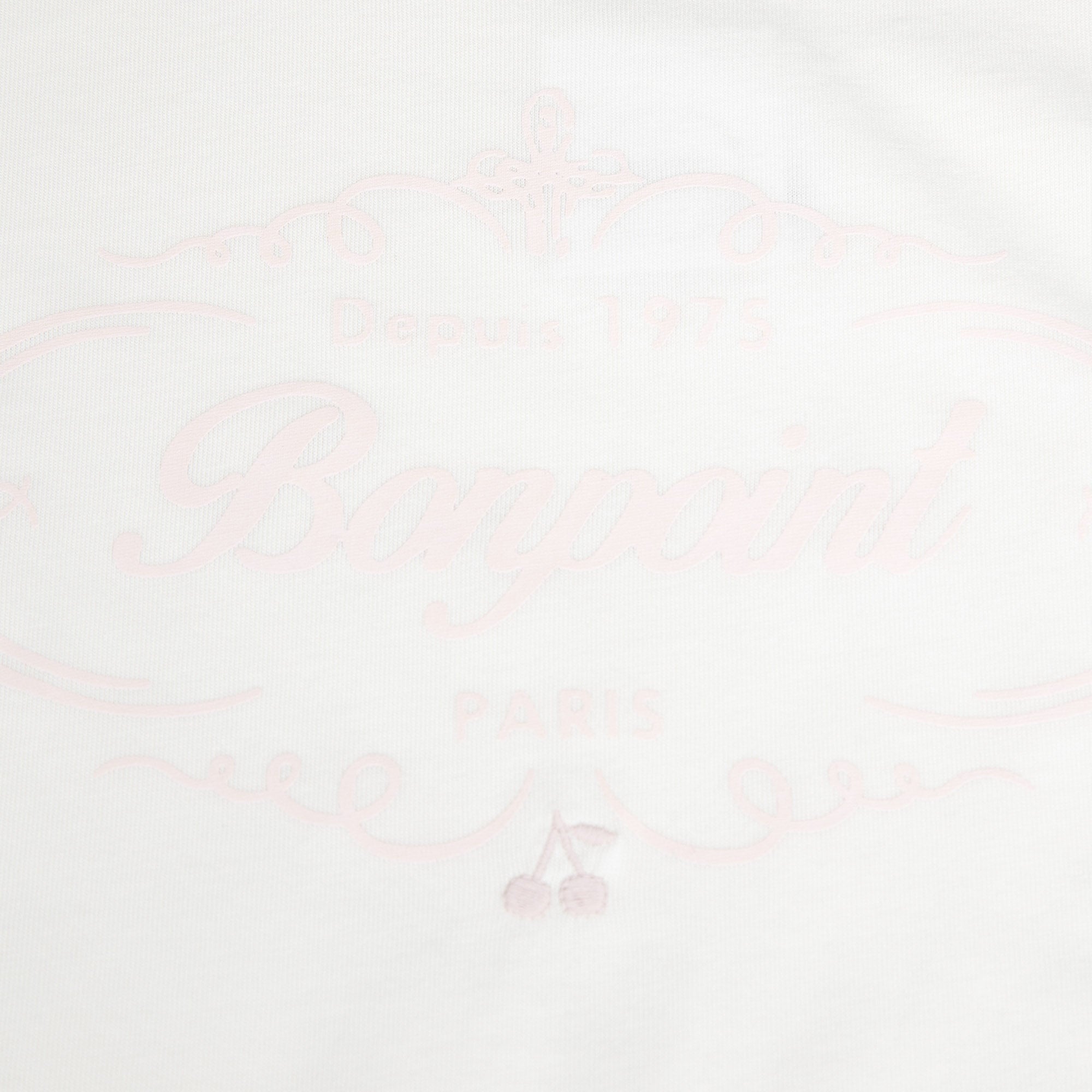 Girls White Logo Cotton T-Shirt