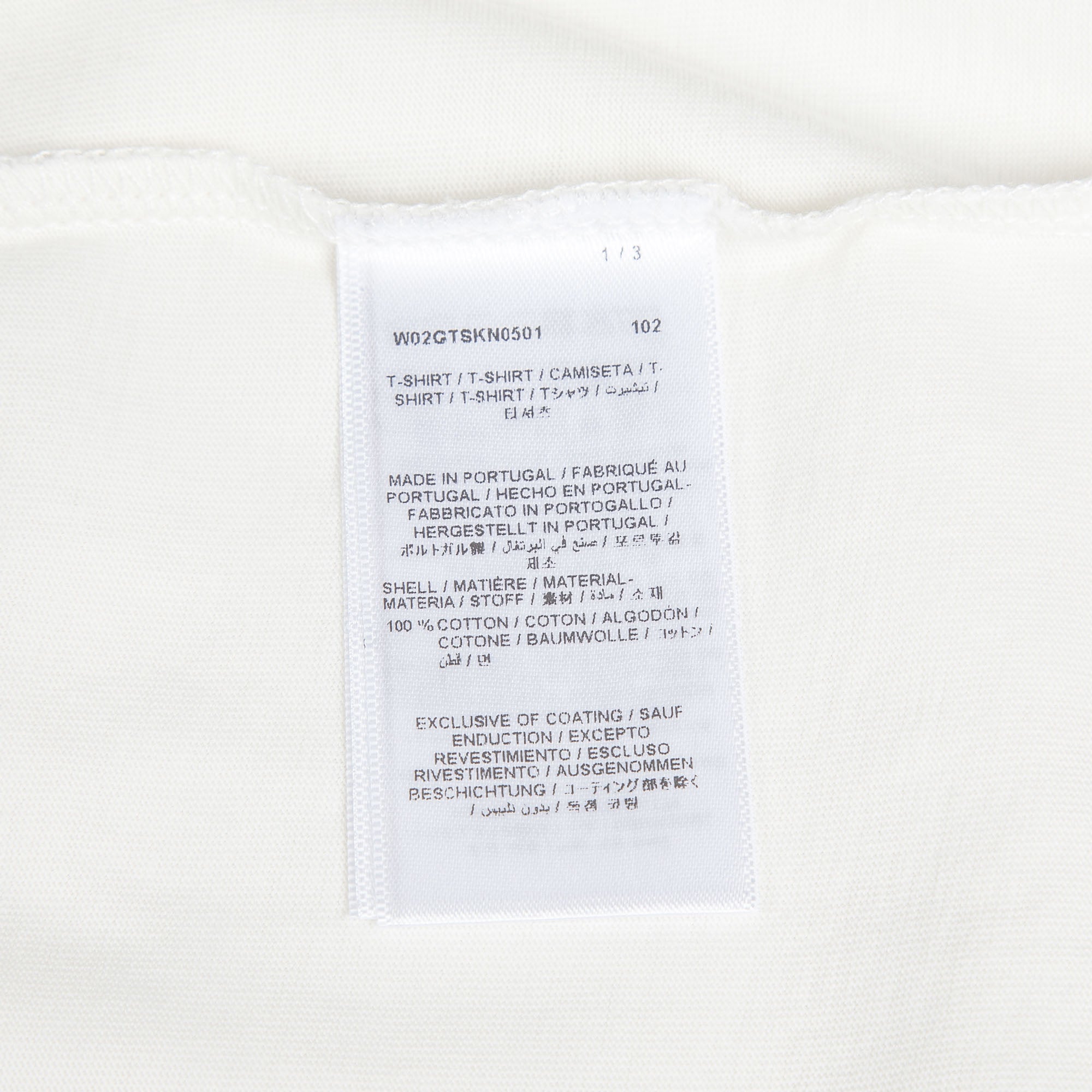 Girls White Logo Cotton T-Shirt