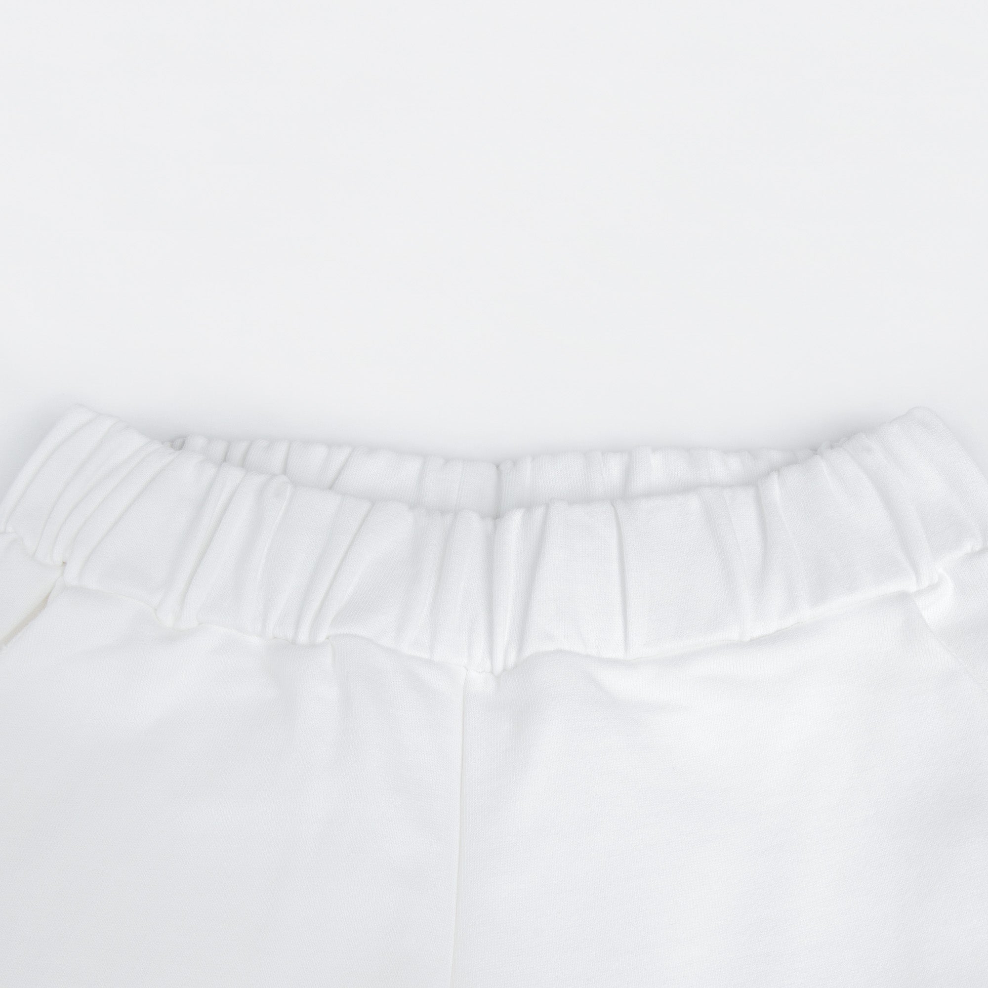 Girls White Cotton Trousers