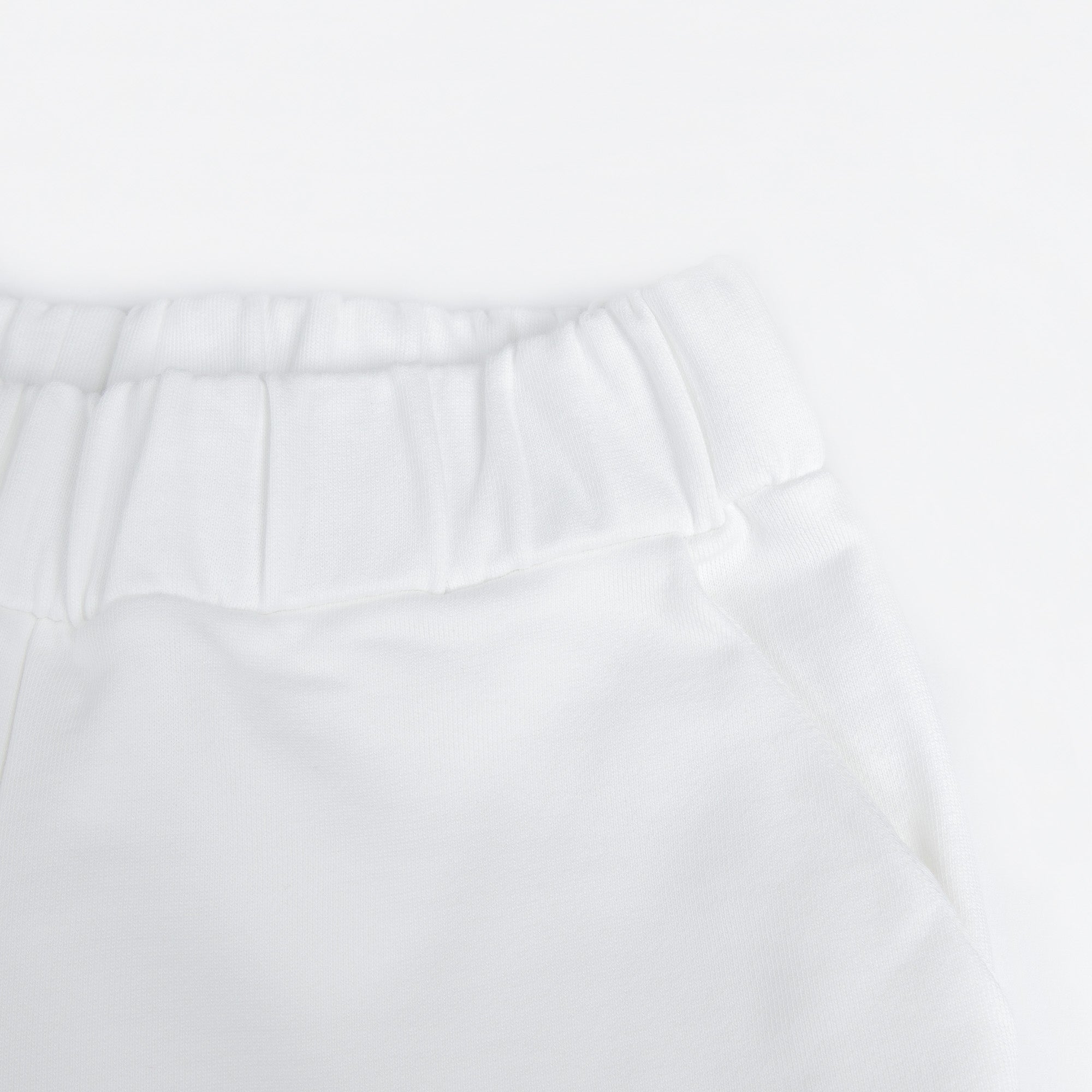 Girls White Cotton Trousers
