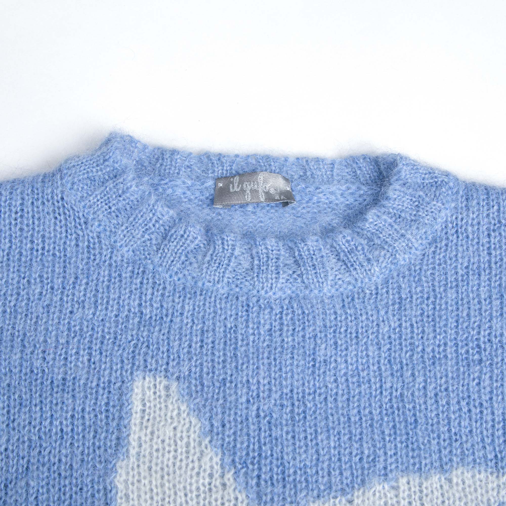 Girls Blue Star Sweater