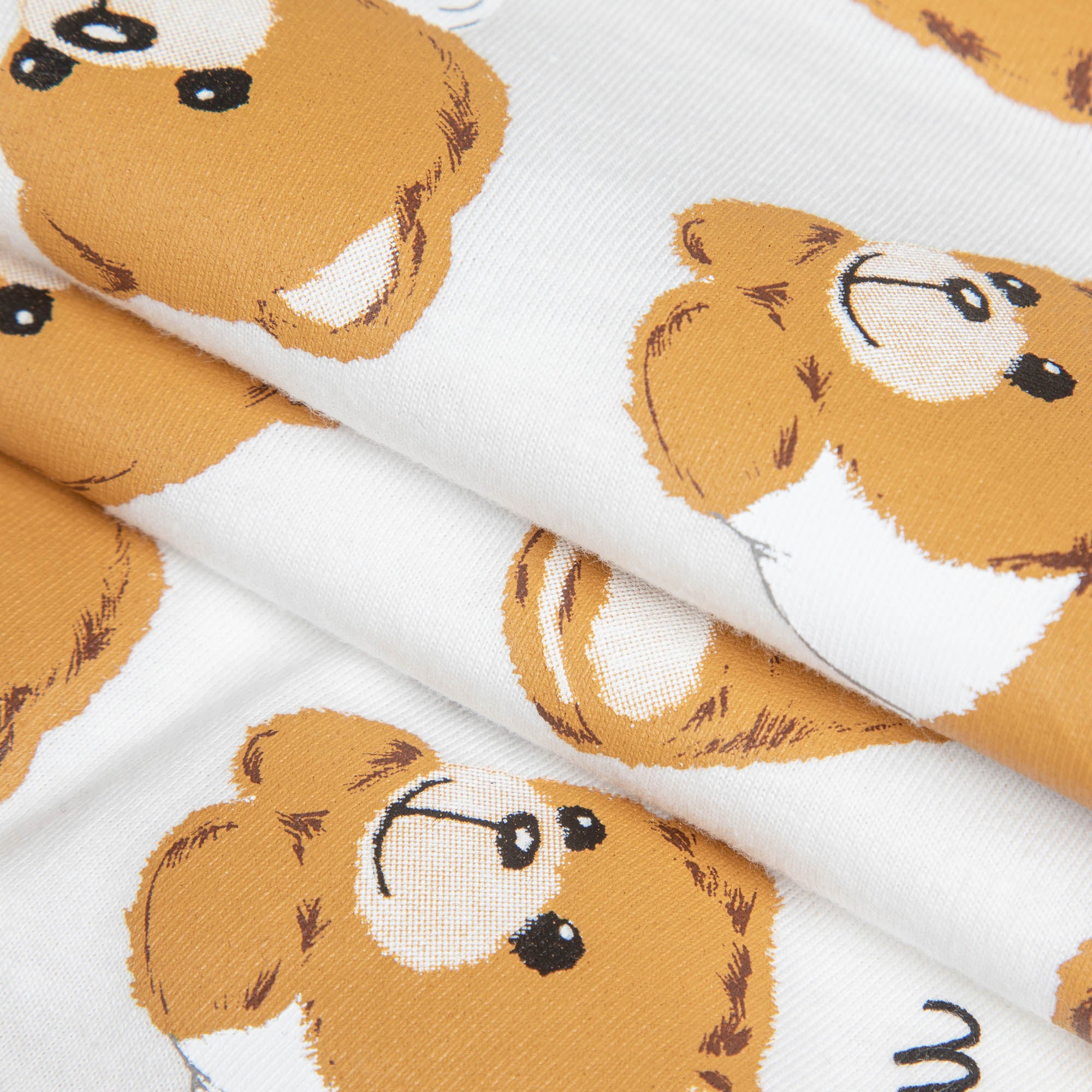 Baby Boys & Girls White Printed Cotton Babysuit