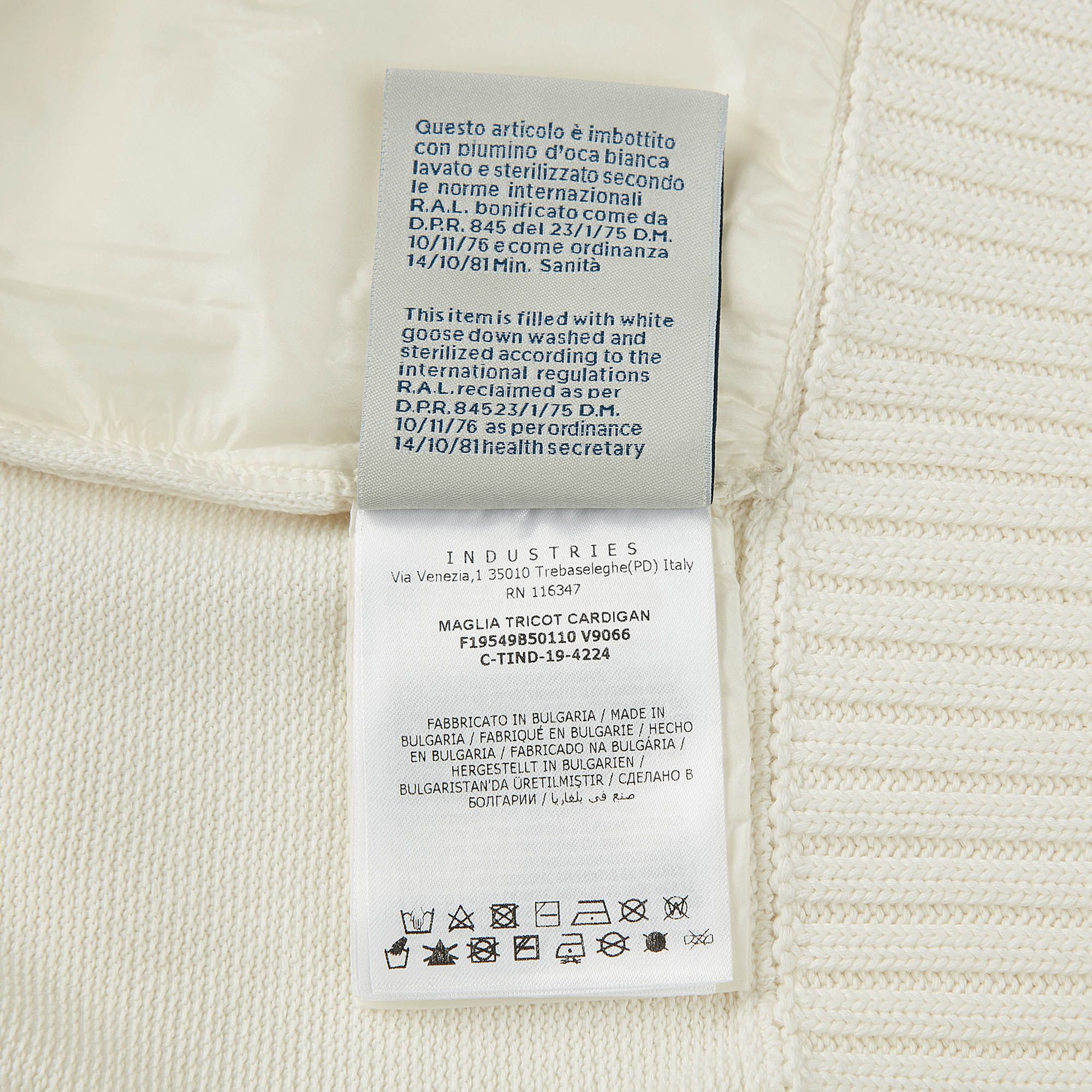 Girls White Zip-up Cardigan