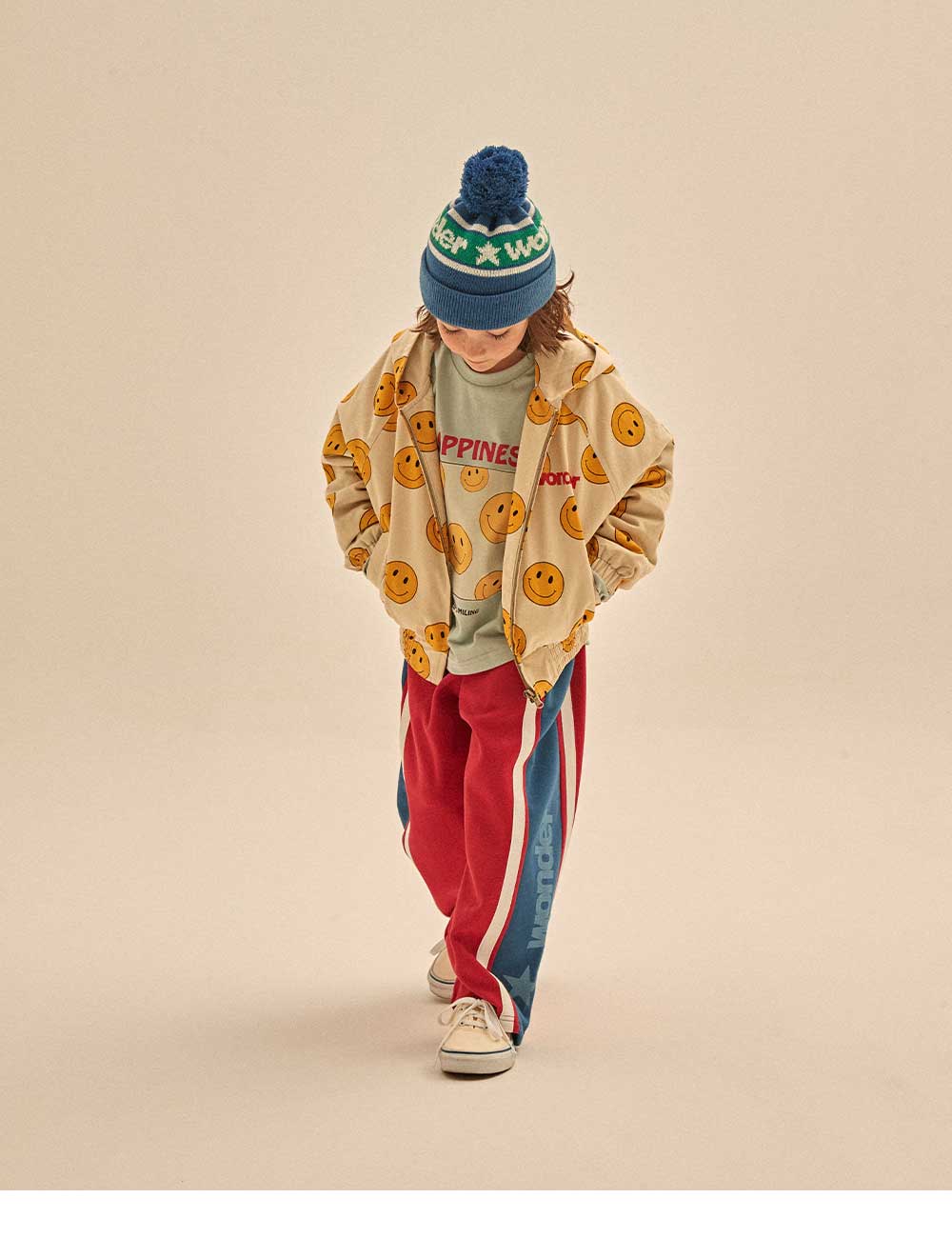 Boys & Girls Blue Printed Cotton T-Shirt