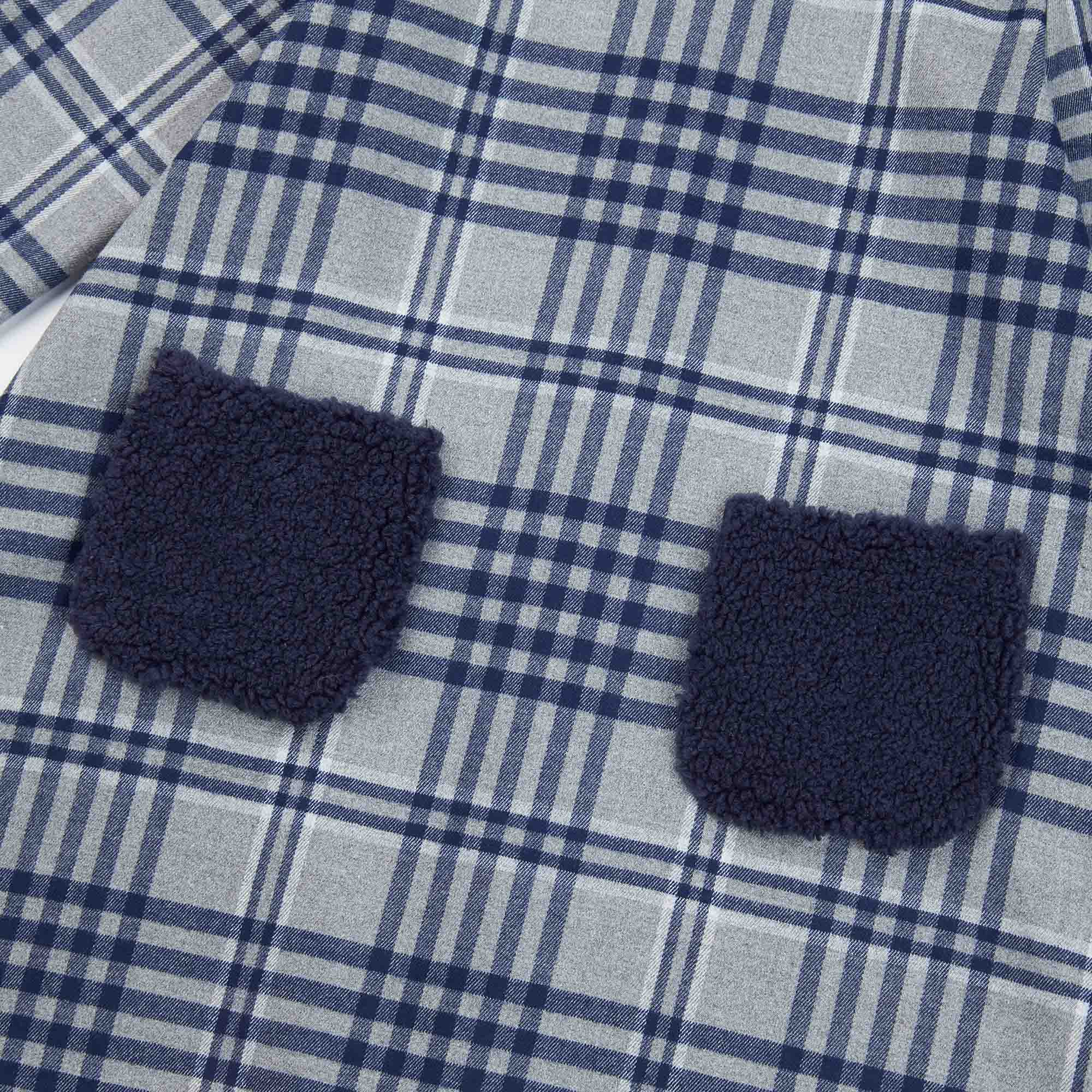 Girls Blue Check Dress