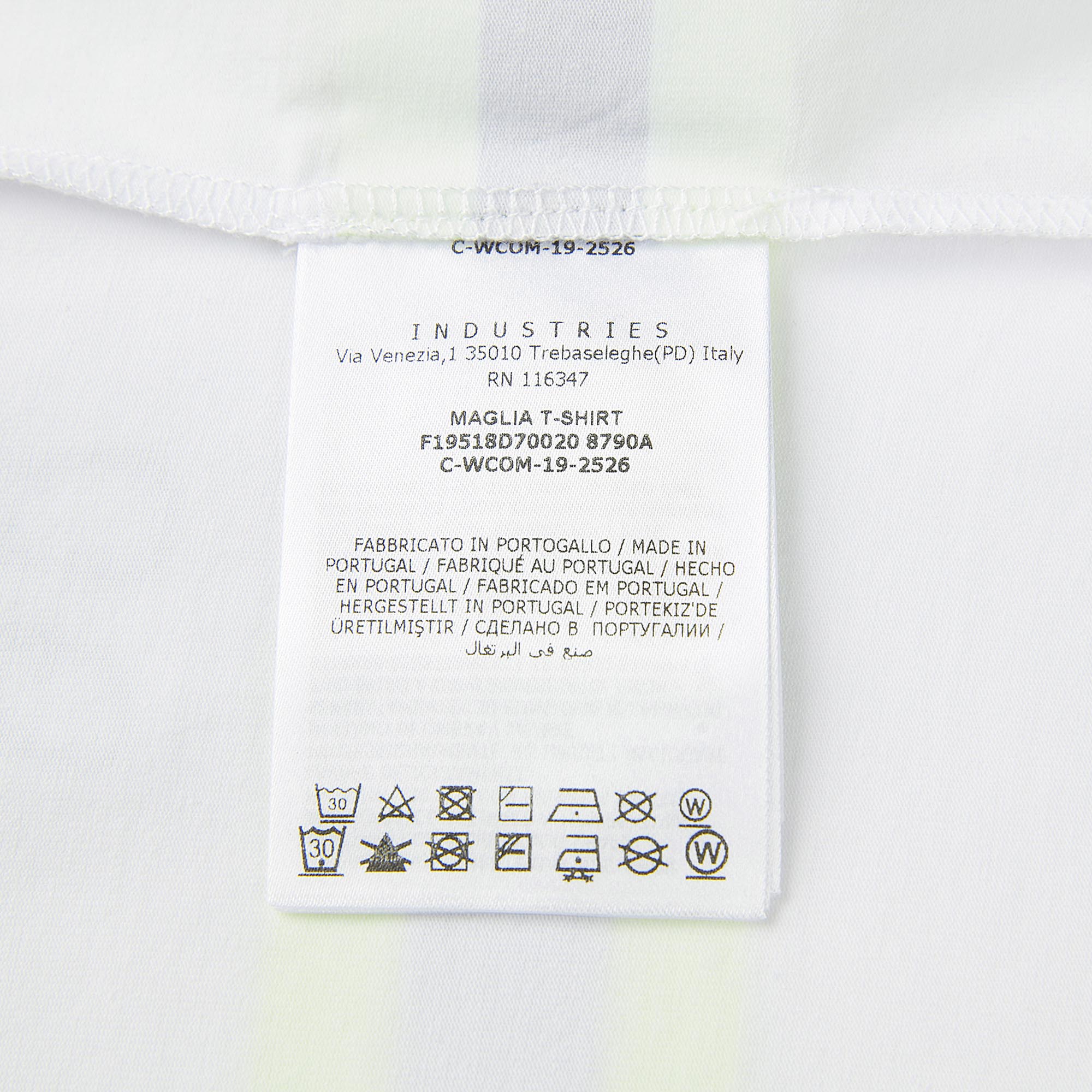 Baby Boys White Logo Cotton Top