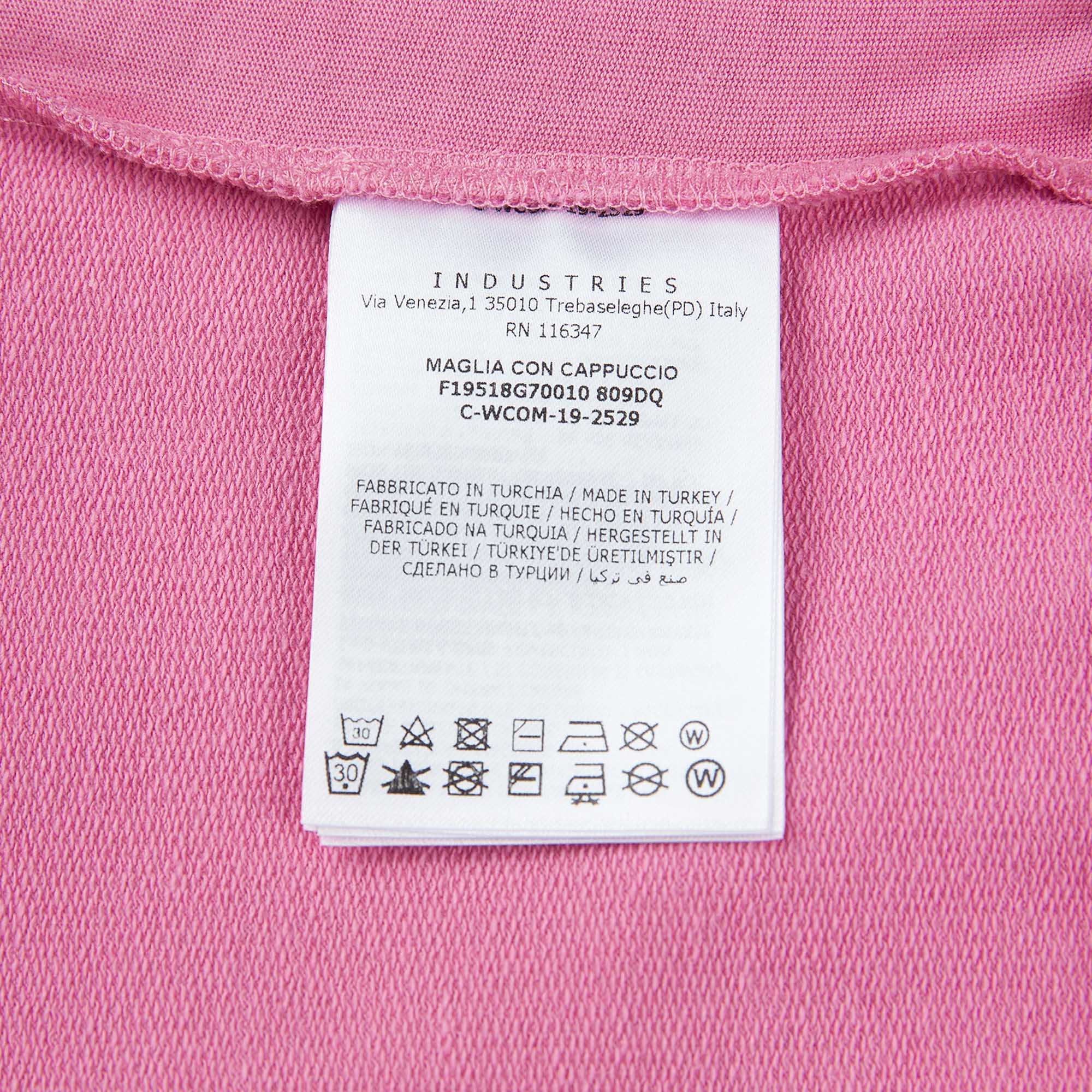 Baby Girls Pink Logo Cotton Sweatshirt