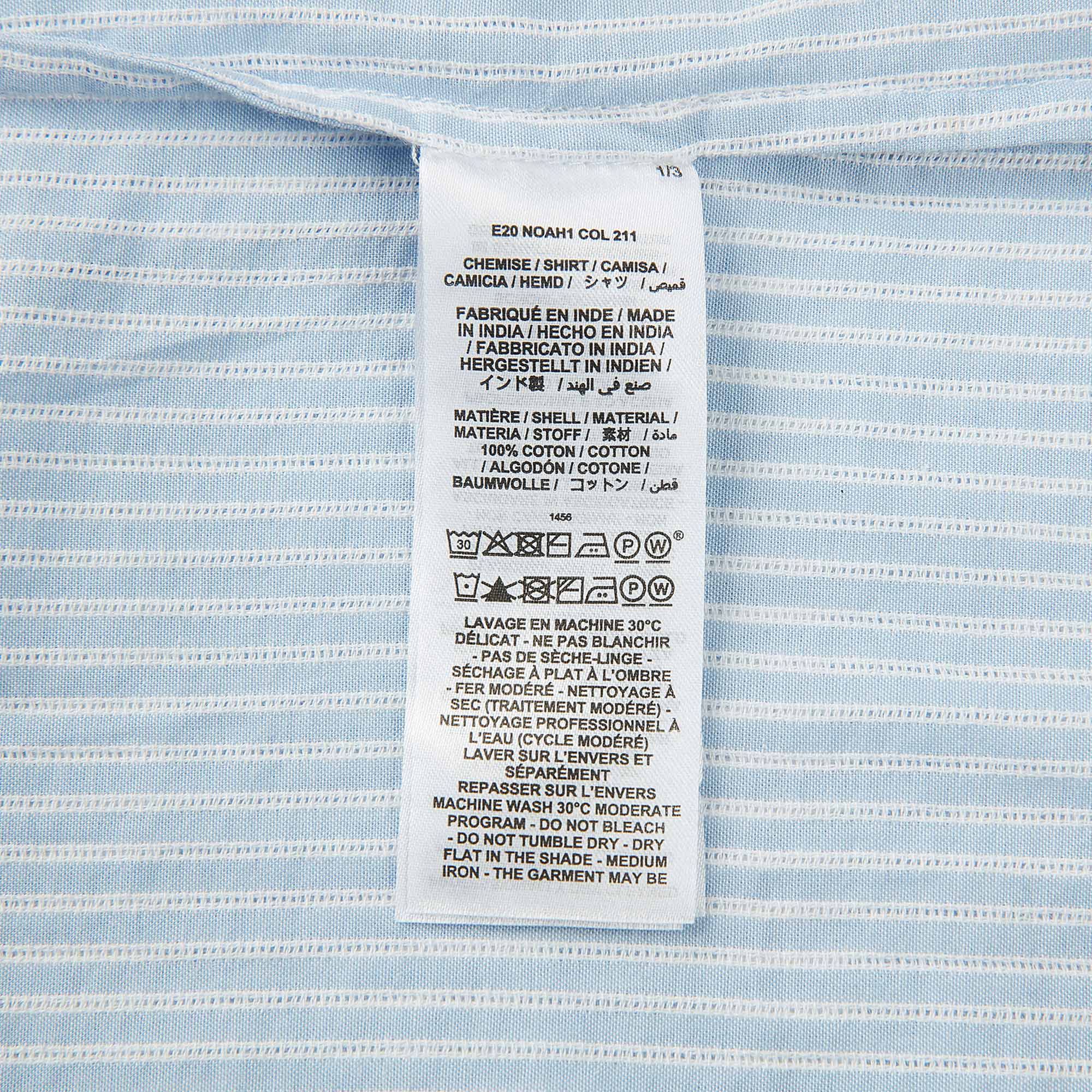 男童蓝色条纹衬衣
