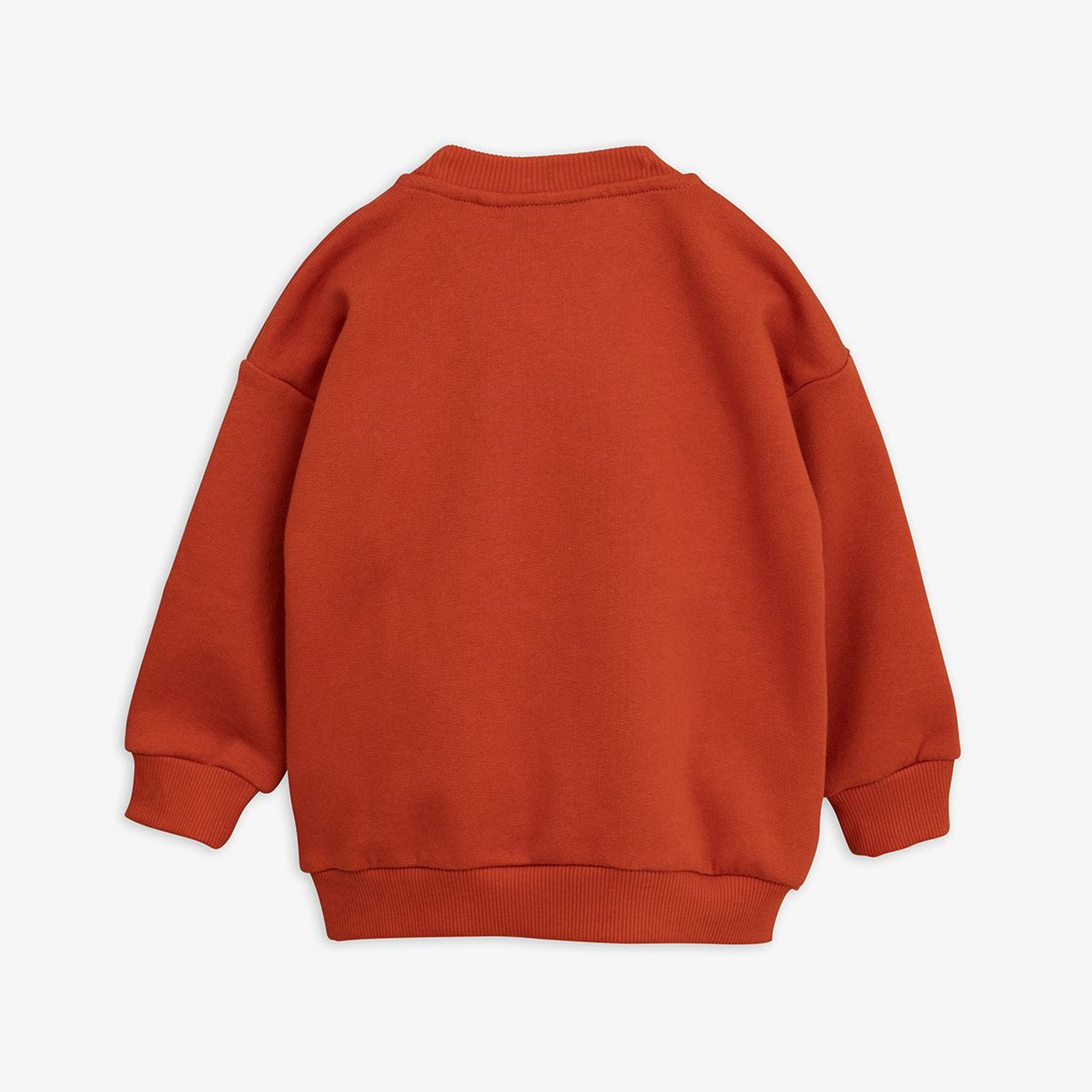 Baby Red Cotton Cat Patch Sweatshirt