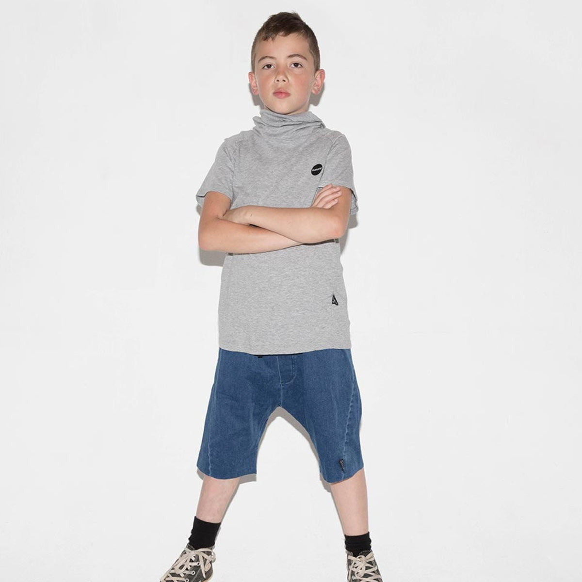 Boys&Girls Denim Cotton Cut Shorts