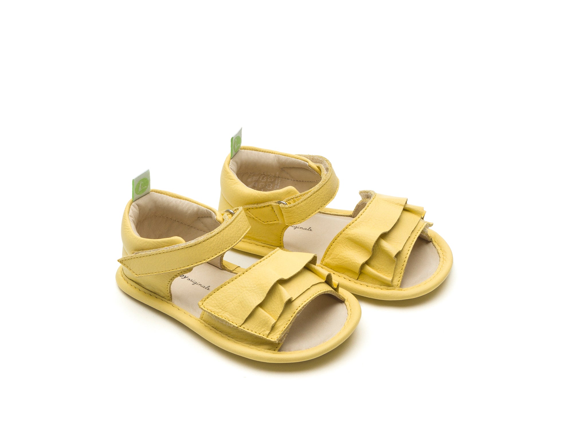 Baby Light Yellow Leather Sandal