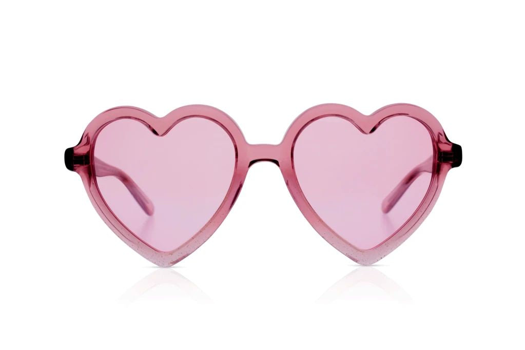 'Lola' Pink Glitter Sunglasses