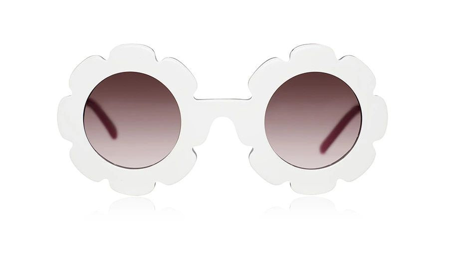 'Pixie' White Sunglasses