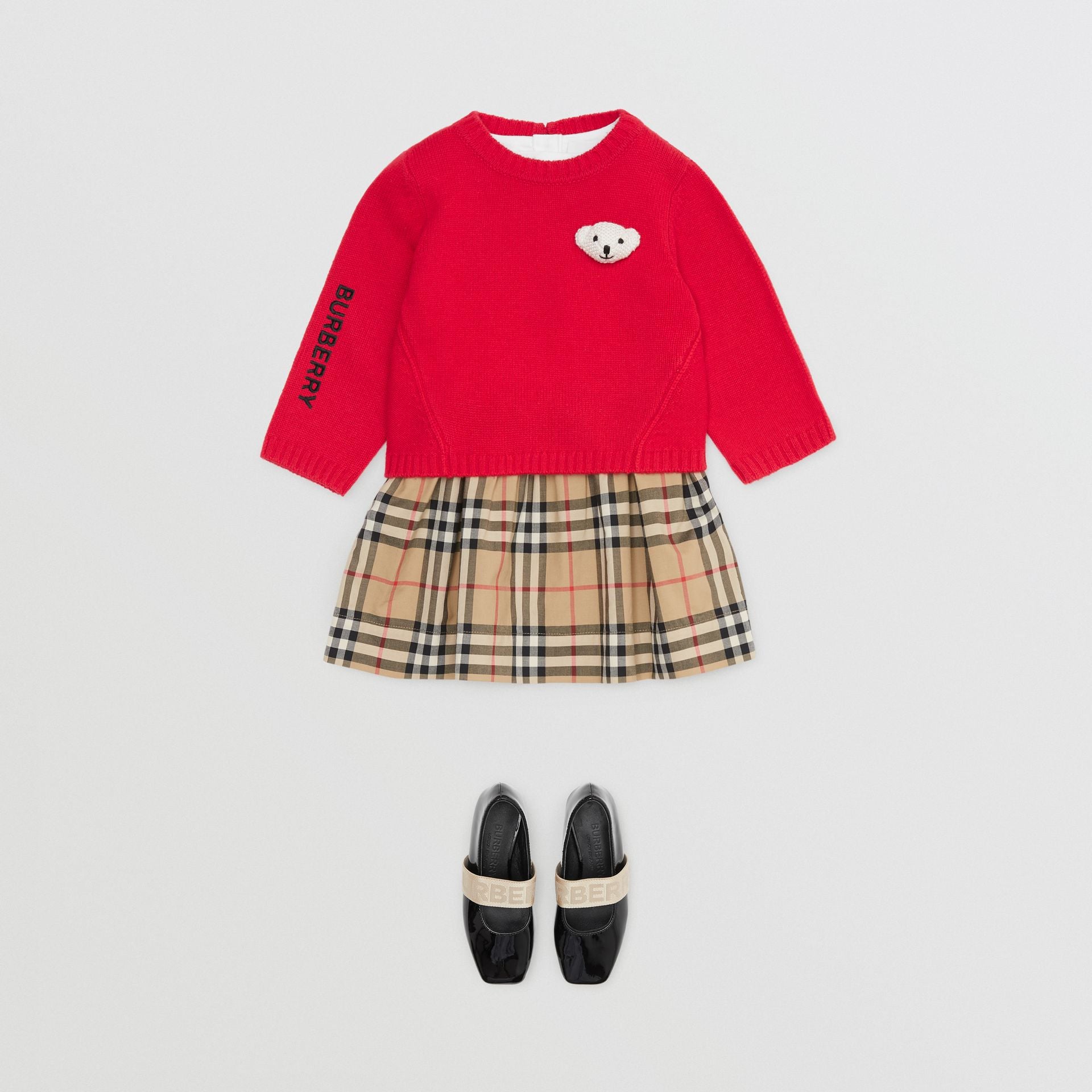 Baby Girls Red Wool Sweater