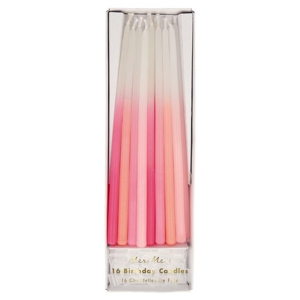 Pink Birthday Candels