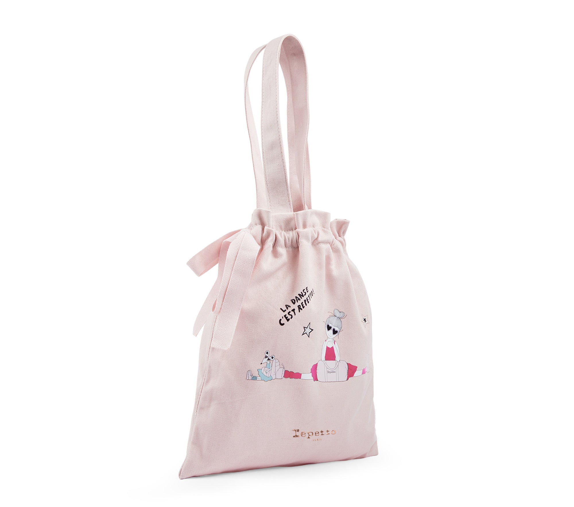 Girls Pink Painted Hand Bag