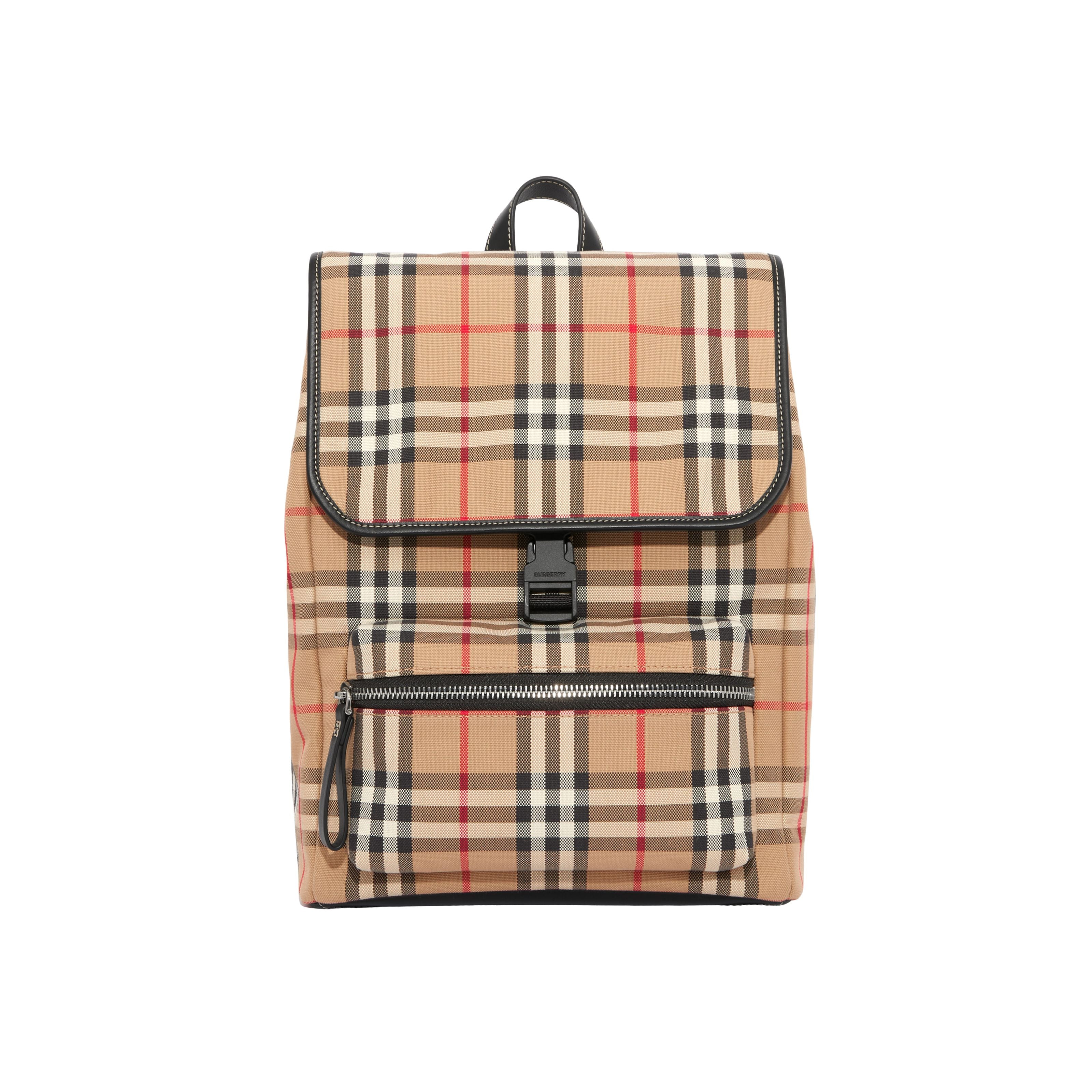 Boys & Girls Beige Check Backpack