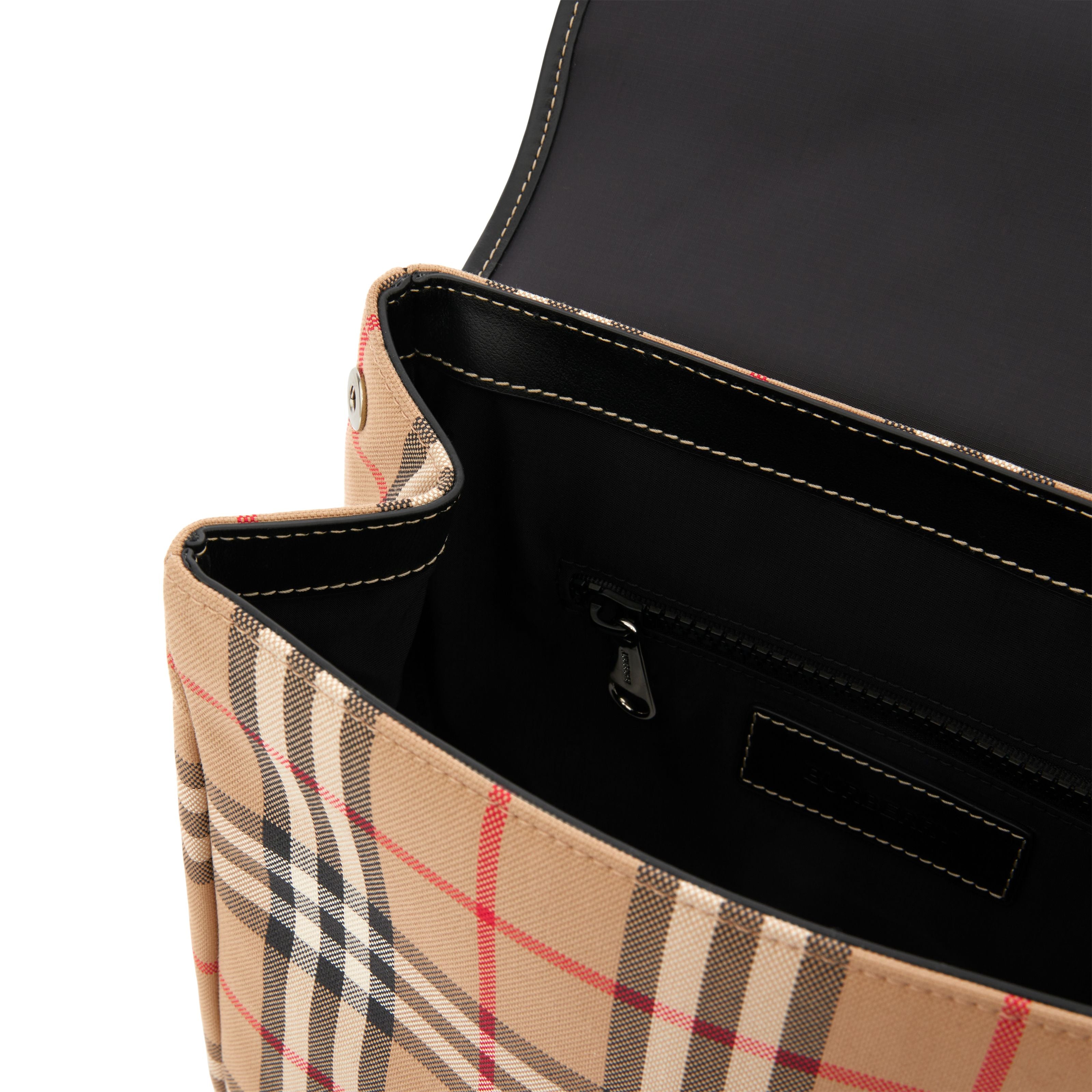 Boys & Girls Beige Check Backpack