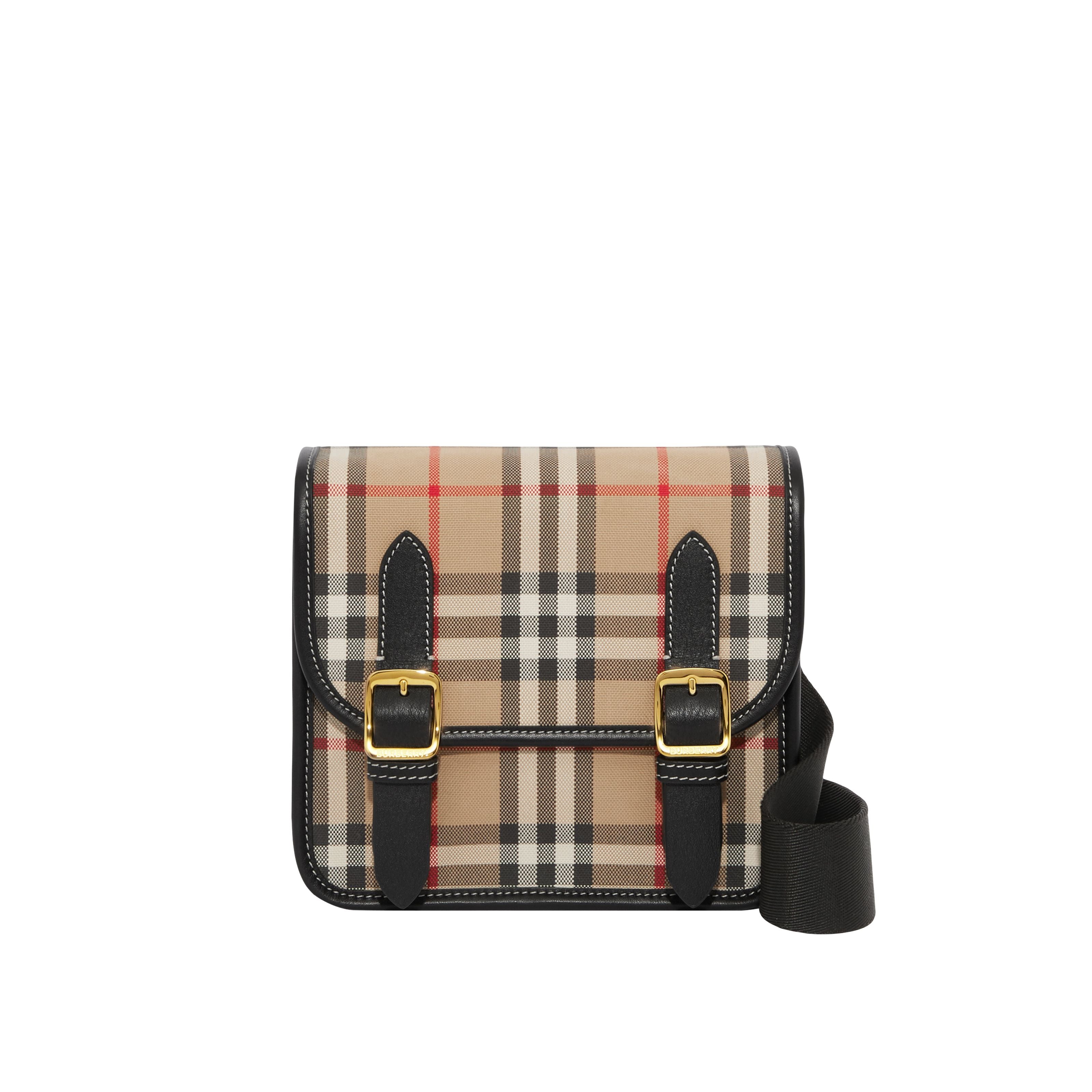 Girls Beige Check Shoulder Bag