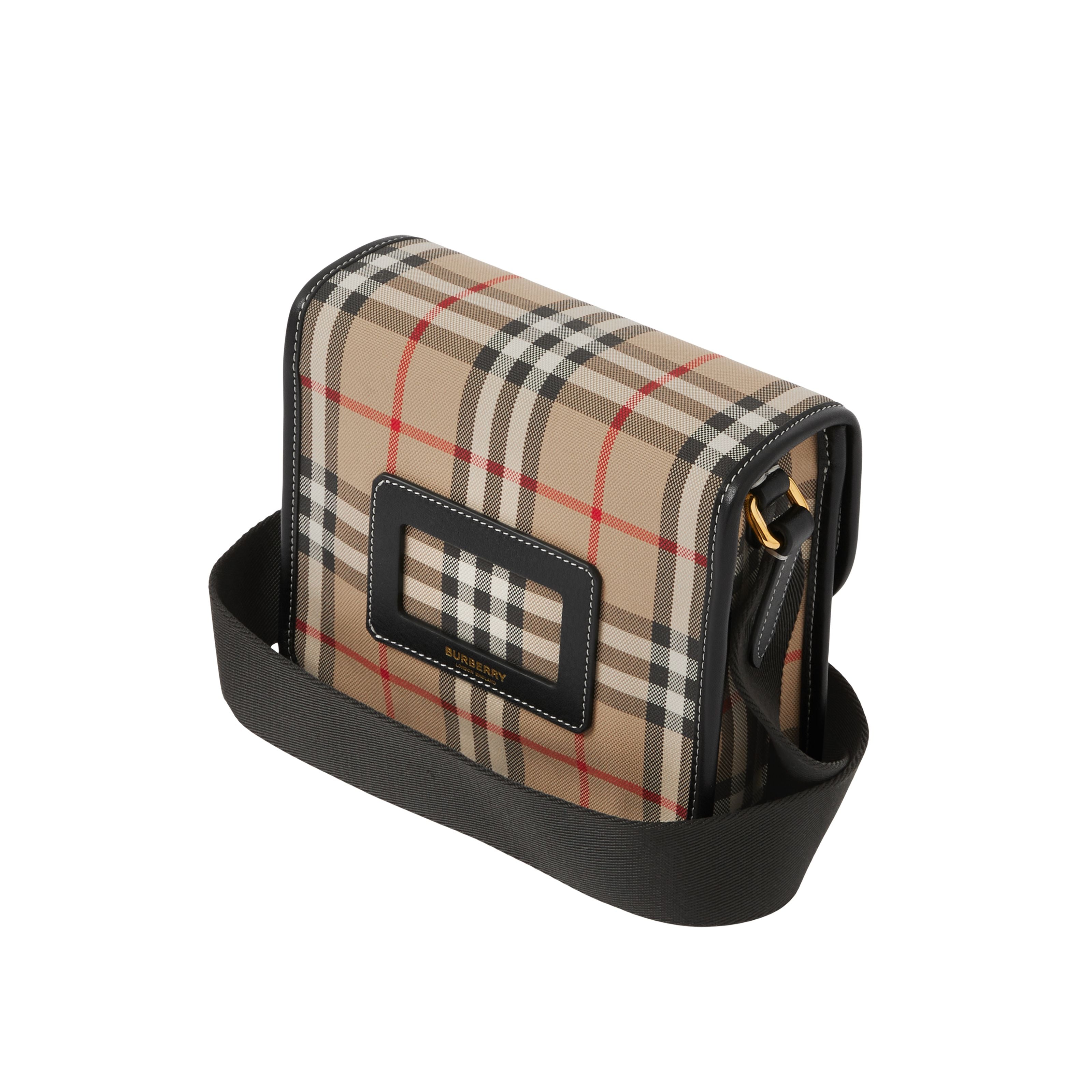 Girls Beige Check Shoulder Bag