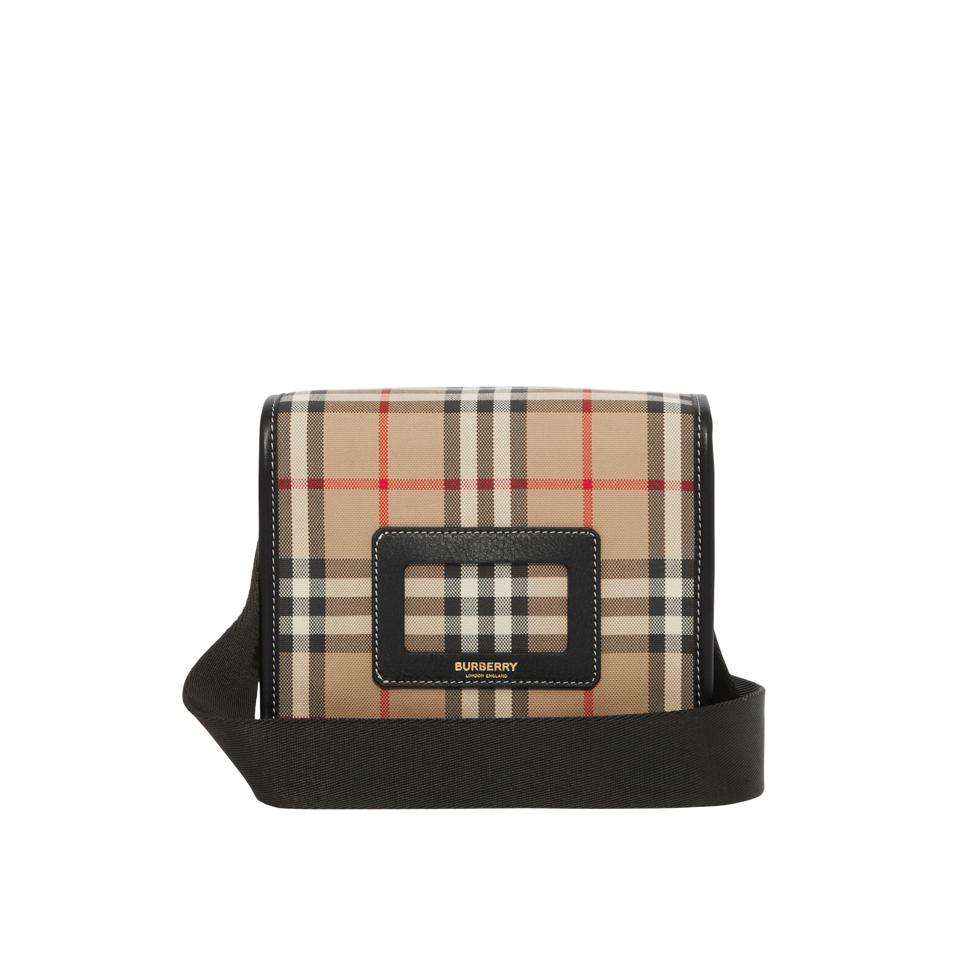 Girls Beige Check Shoulder Bag