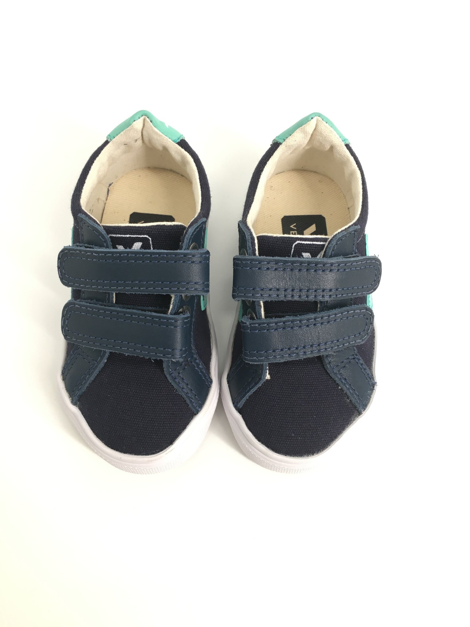 Baby Blue Velcro Canvas Shoes - CÉMAROSE | Children's Fashion Store - 1