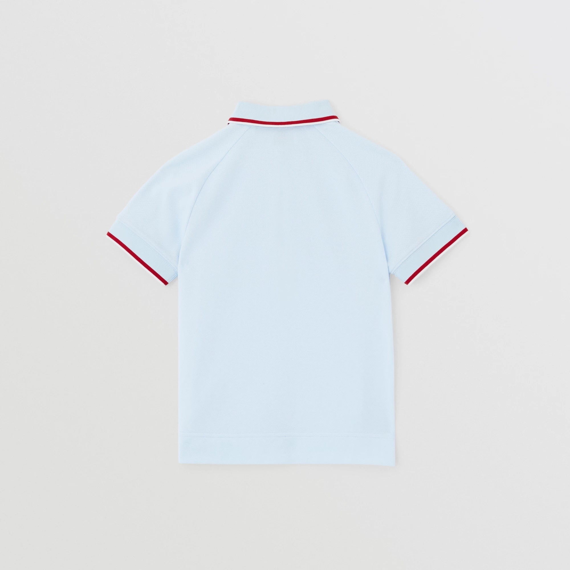 Boys Light Blue Logo Cotton Polo Shirt