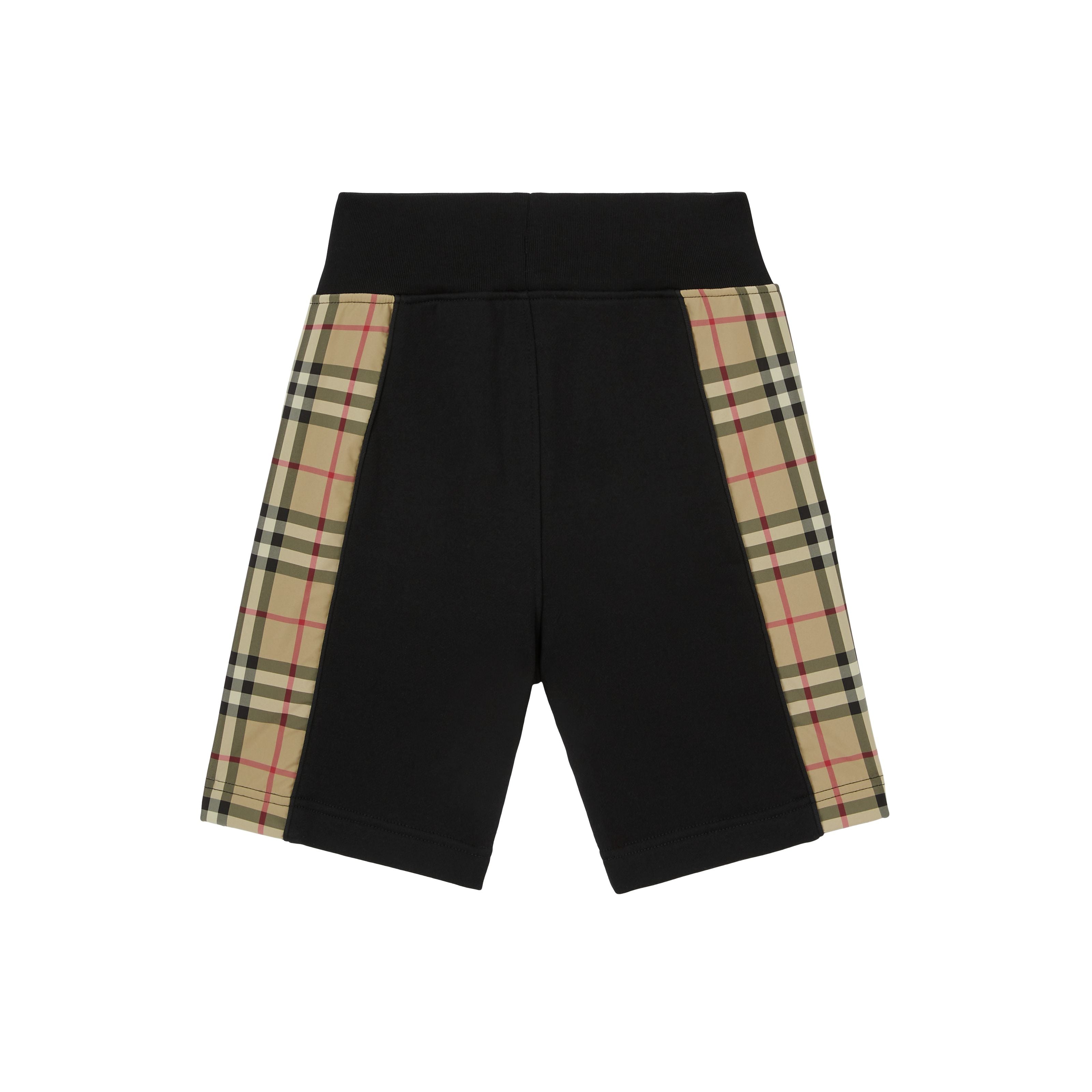 Boys & Girls Black Cotton Shorts