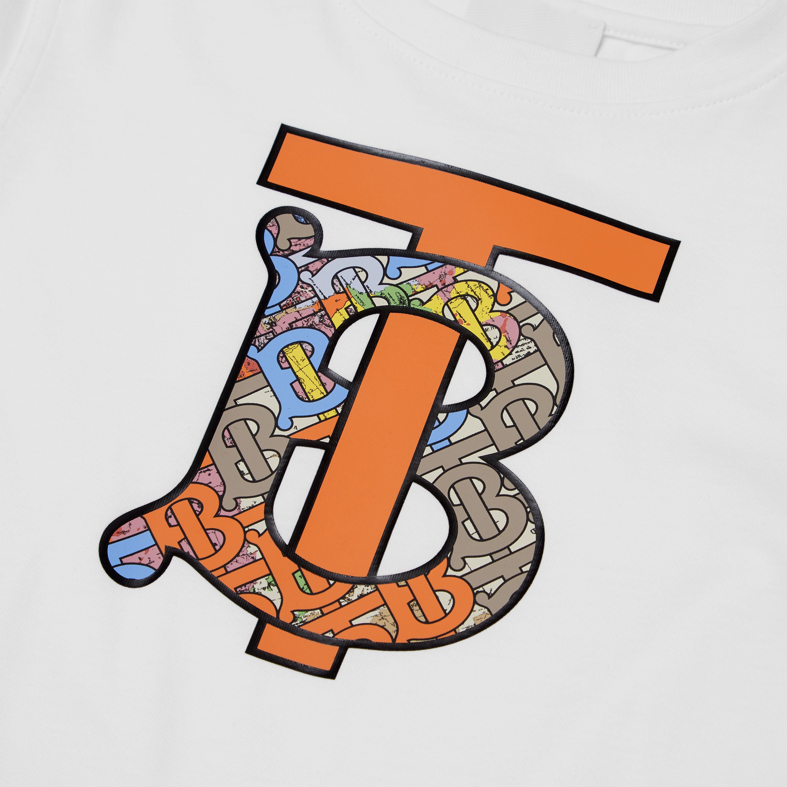 Boys & Girls White Logo Cotton T-Shirt