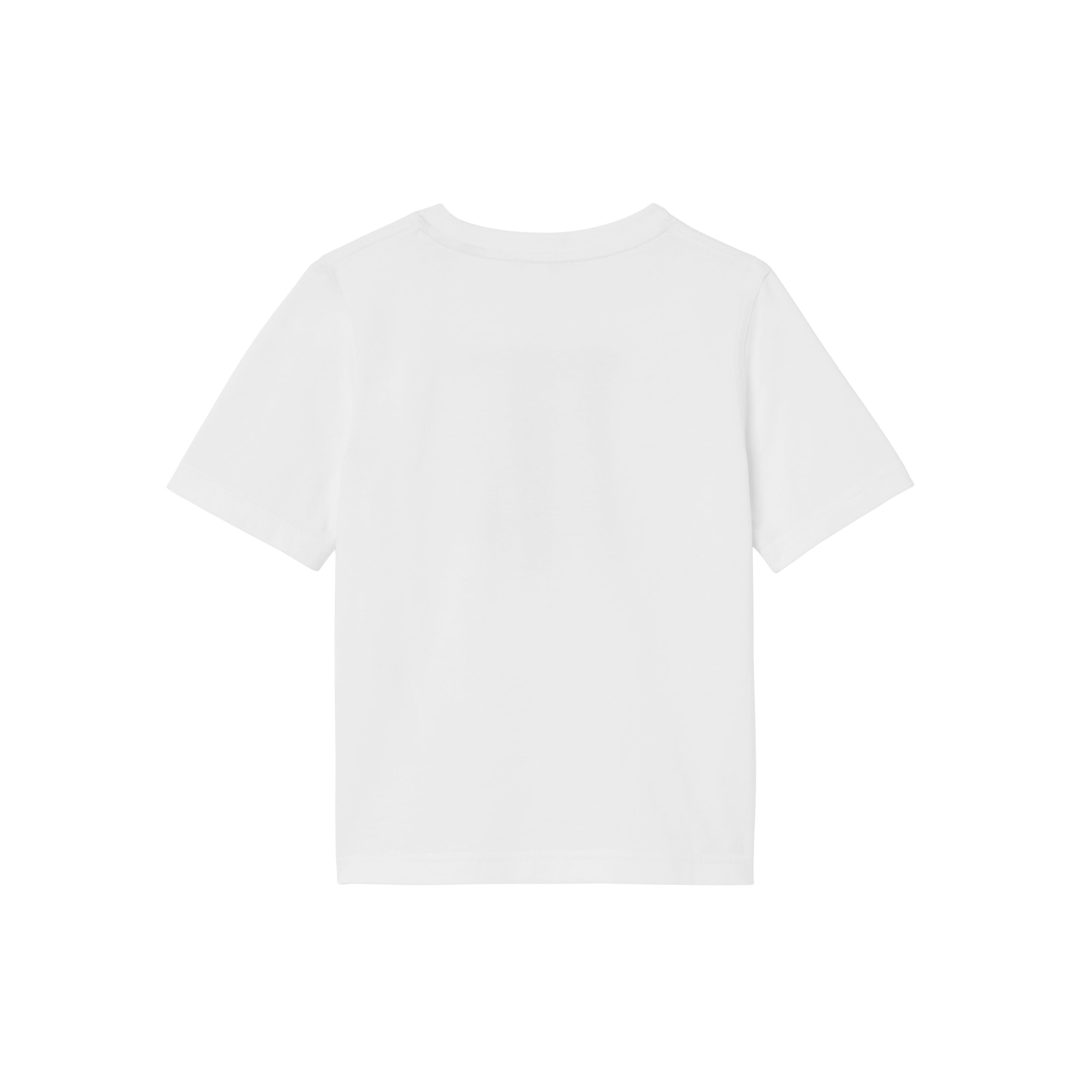 Boys & Girls White Logo Cotton T-Shirt