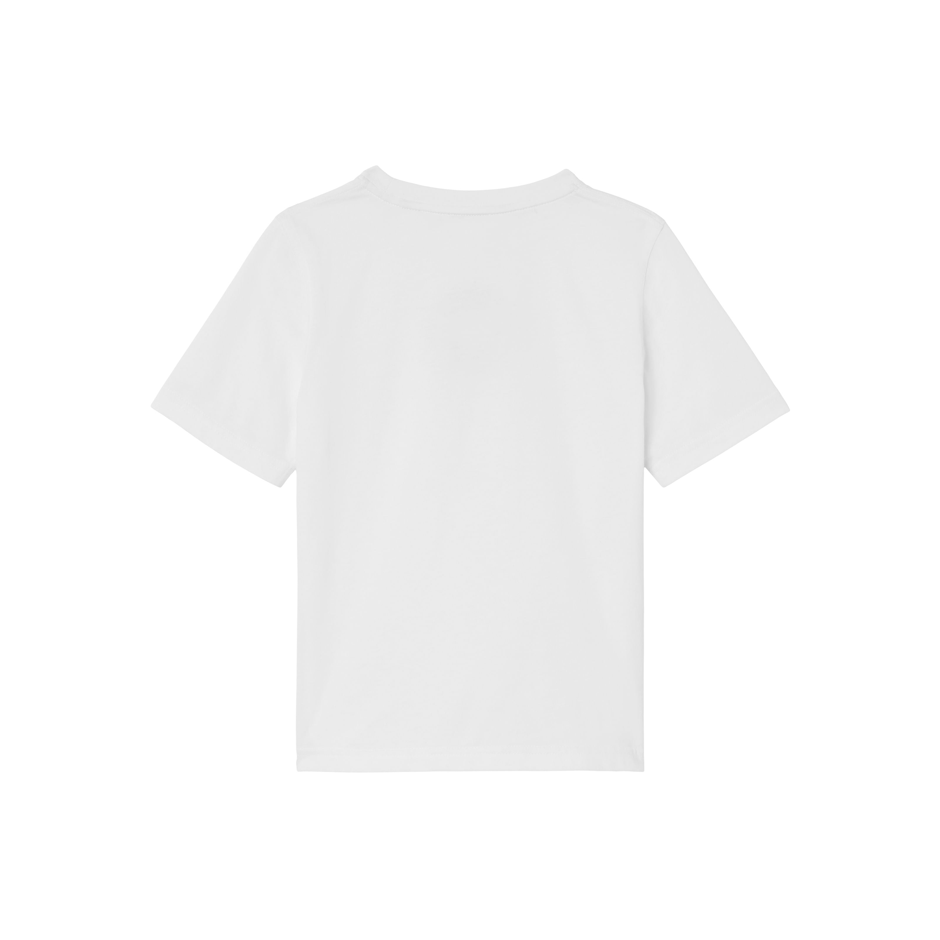 Boys & Girls White Logo Cotton T-Shirt