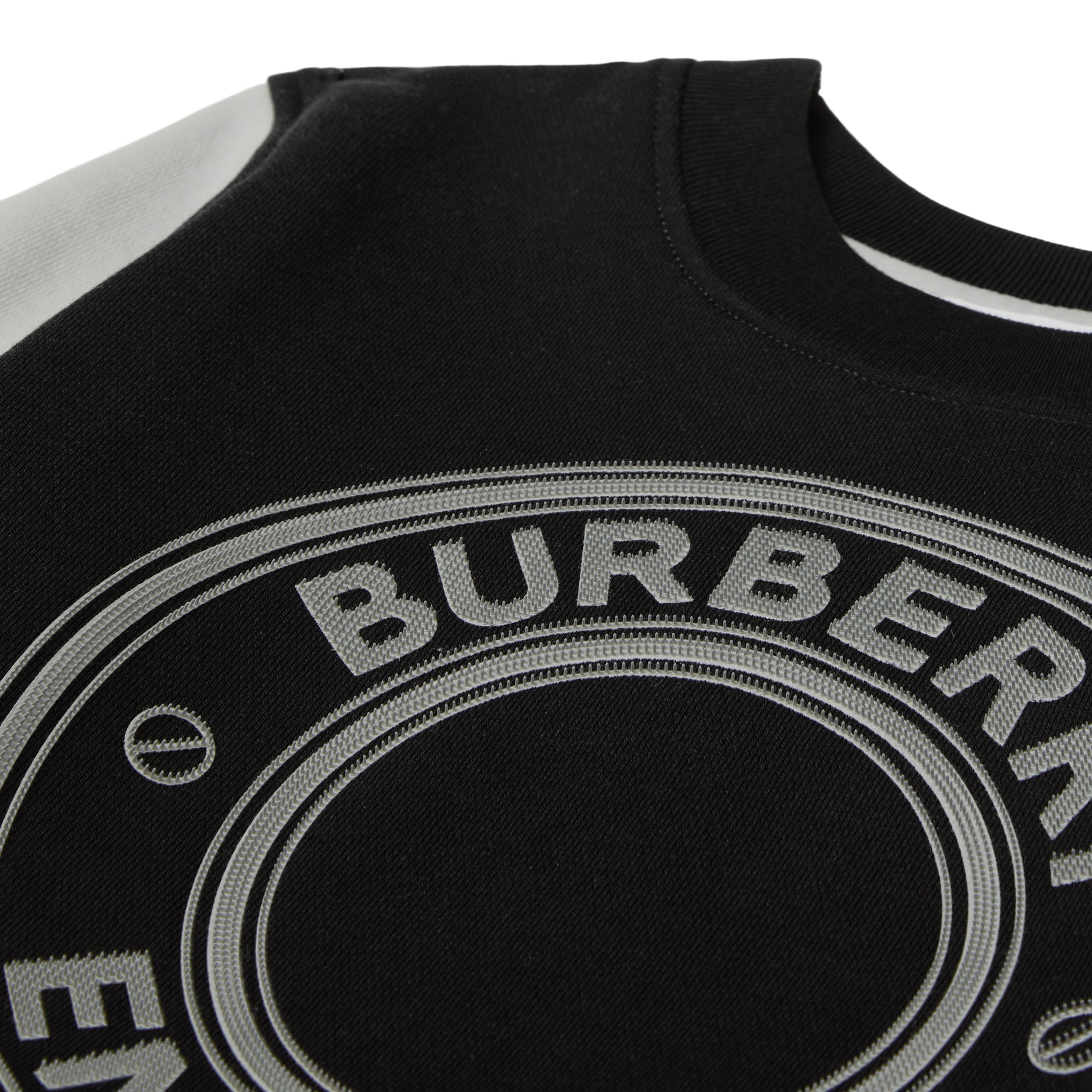 Boys Black Logo Cotton Sweatshirt