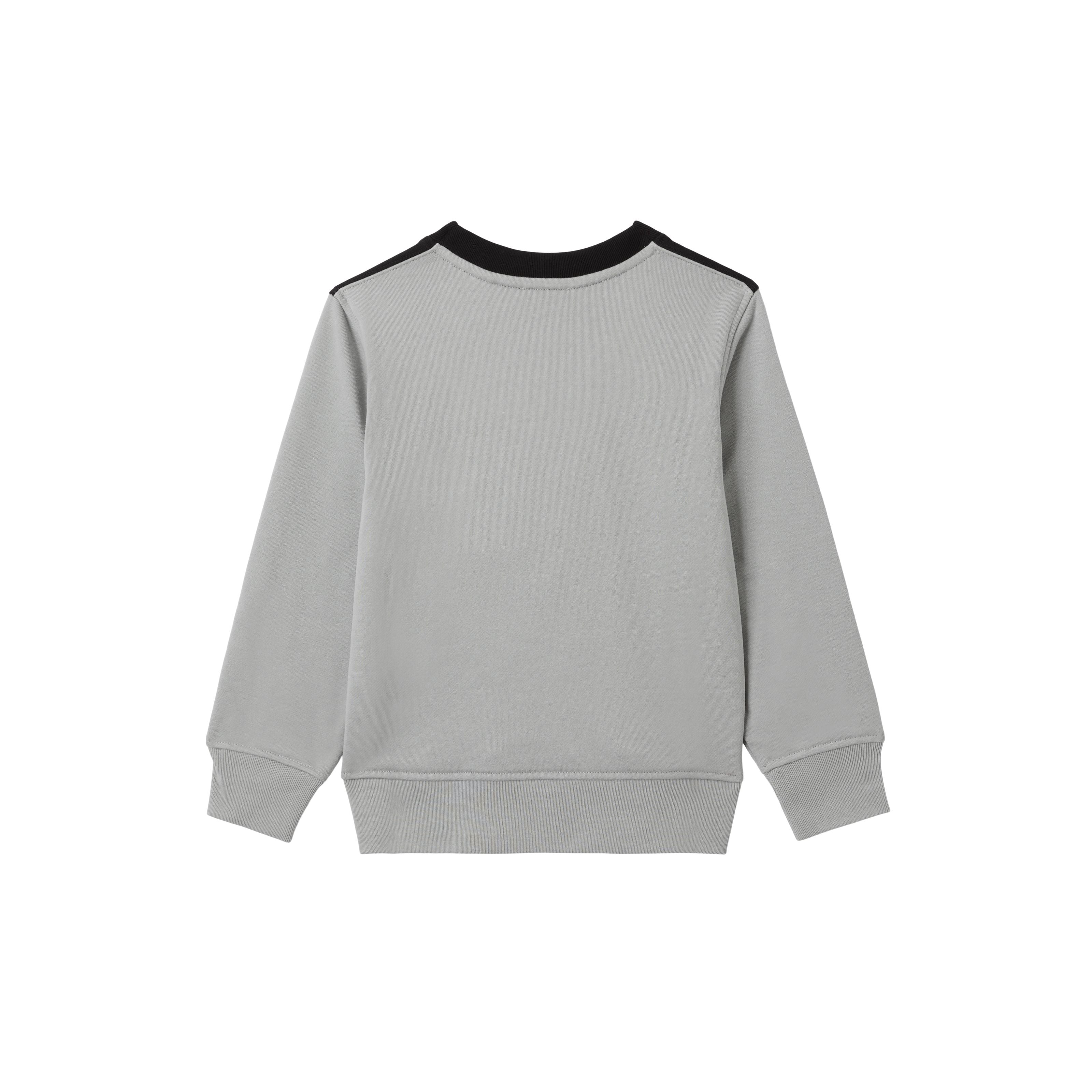 Boys Black Logo Cotton Sweatshirt