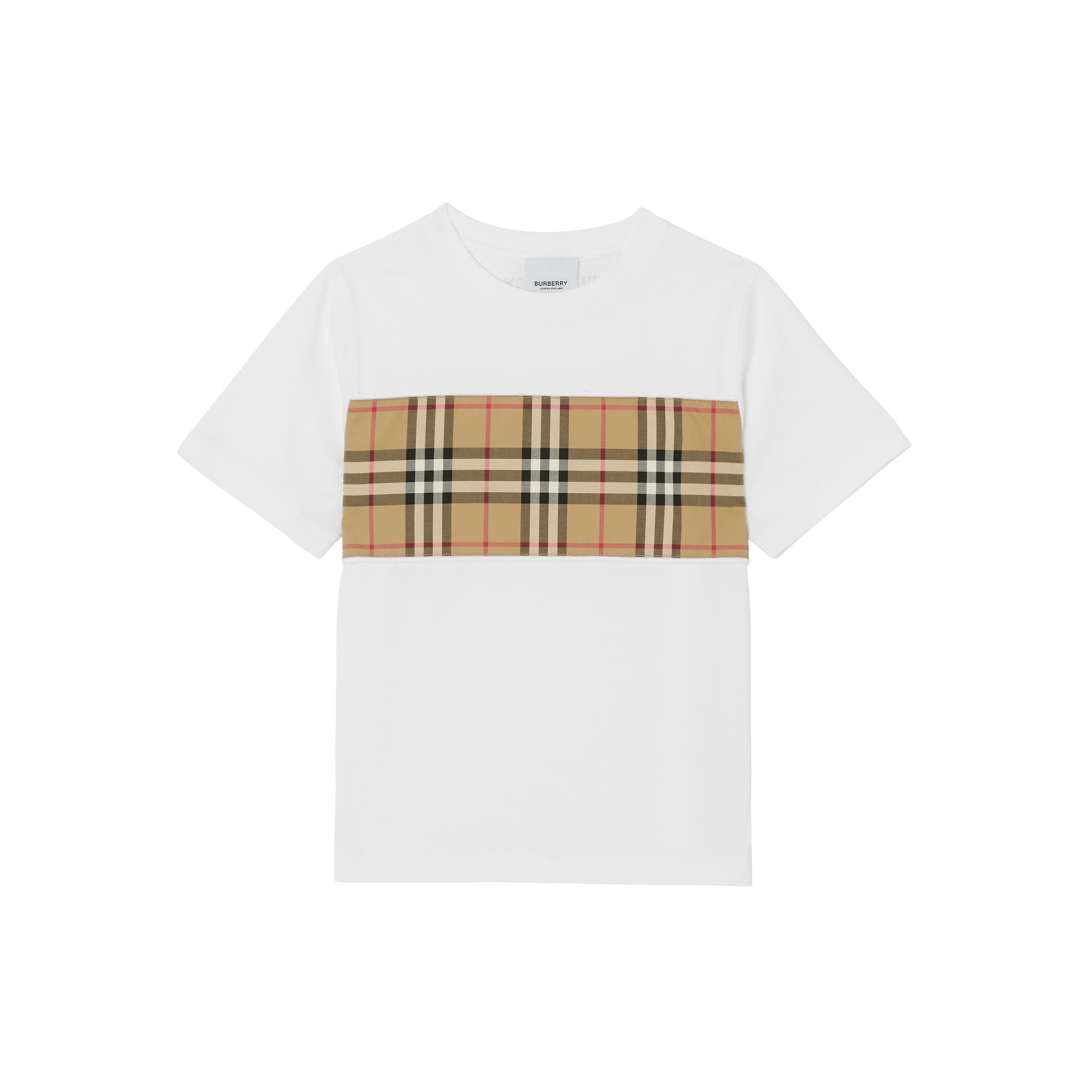 Boys & Girls White Cotton T-Shirt