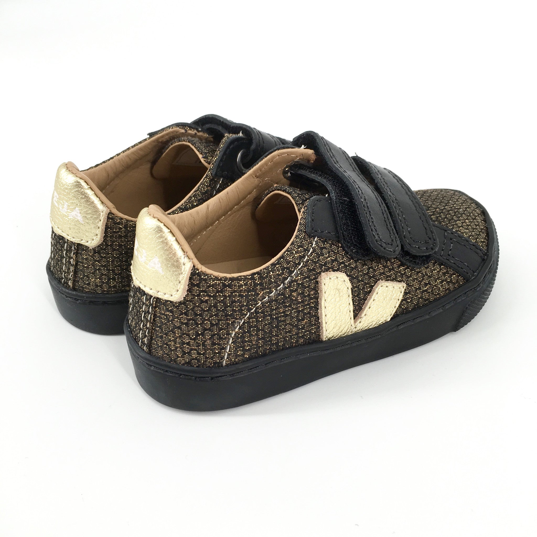 Boys&Girls Gold Lurex Velcro Shoes - CÉMAROSE | Children's Fashion Store - 2