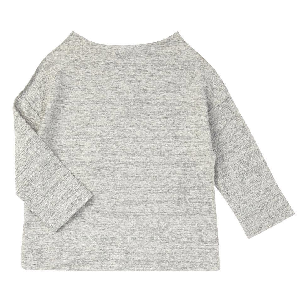 Boys Light Grey Fleece T-shirt - CÉMAROSE | Children's Fashion Store